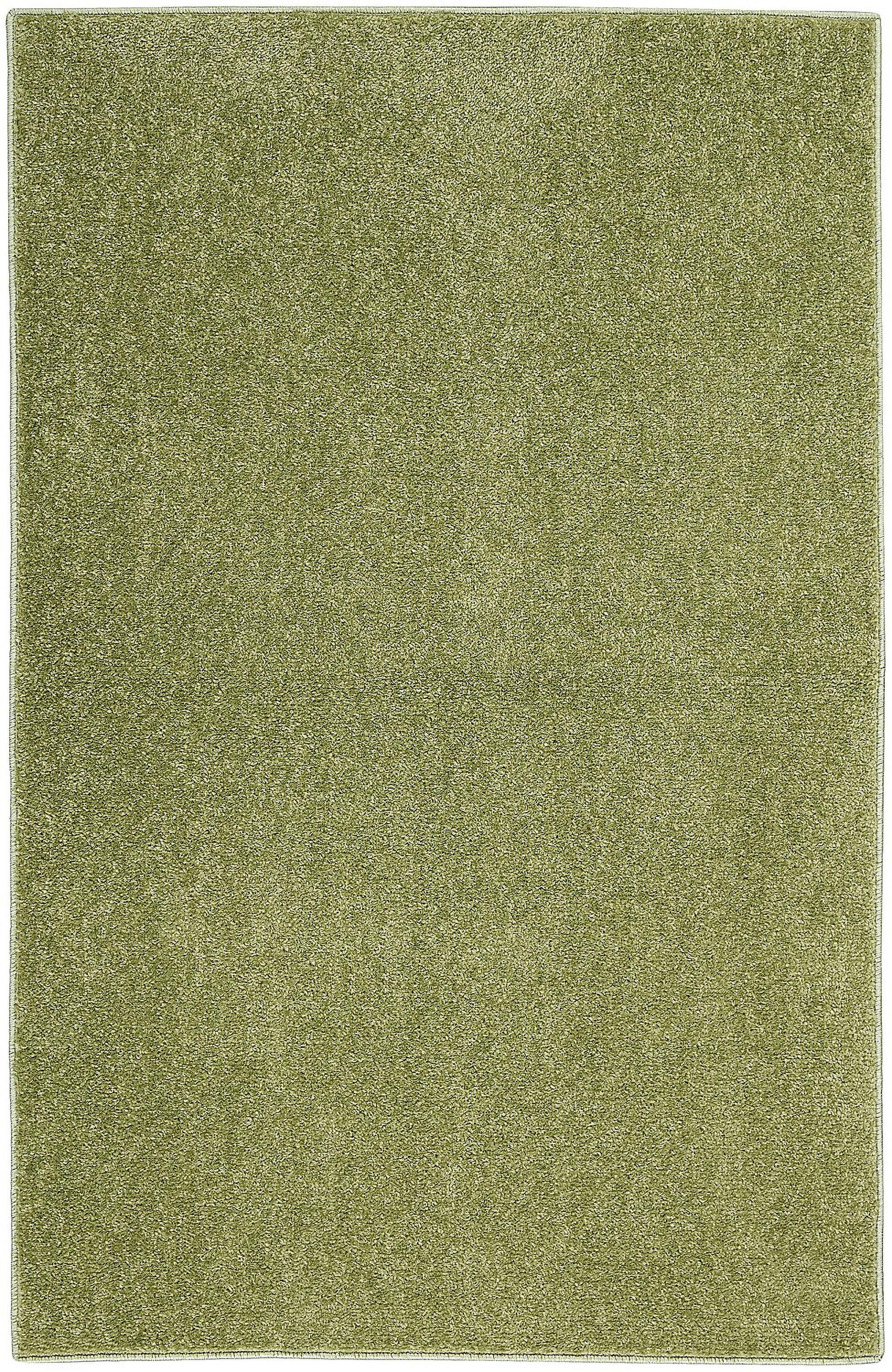 Mossy Green Soft-Textured 2' x 4' Outdoor Essentials Rug