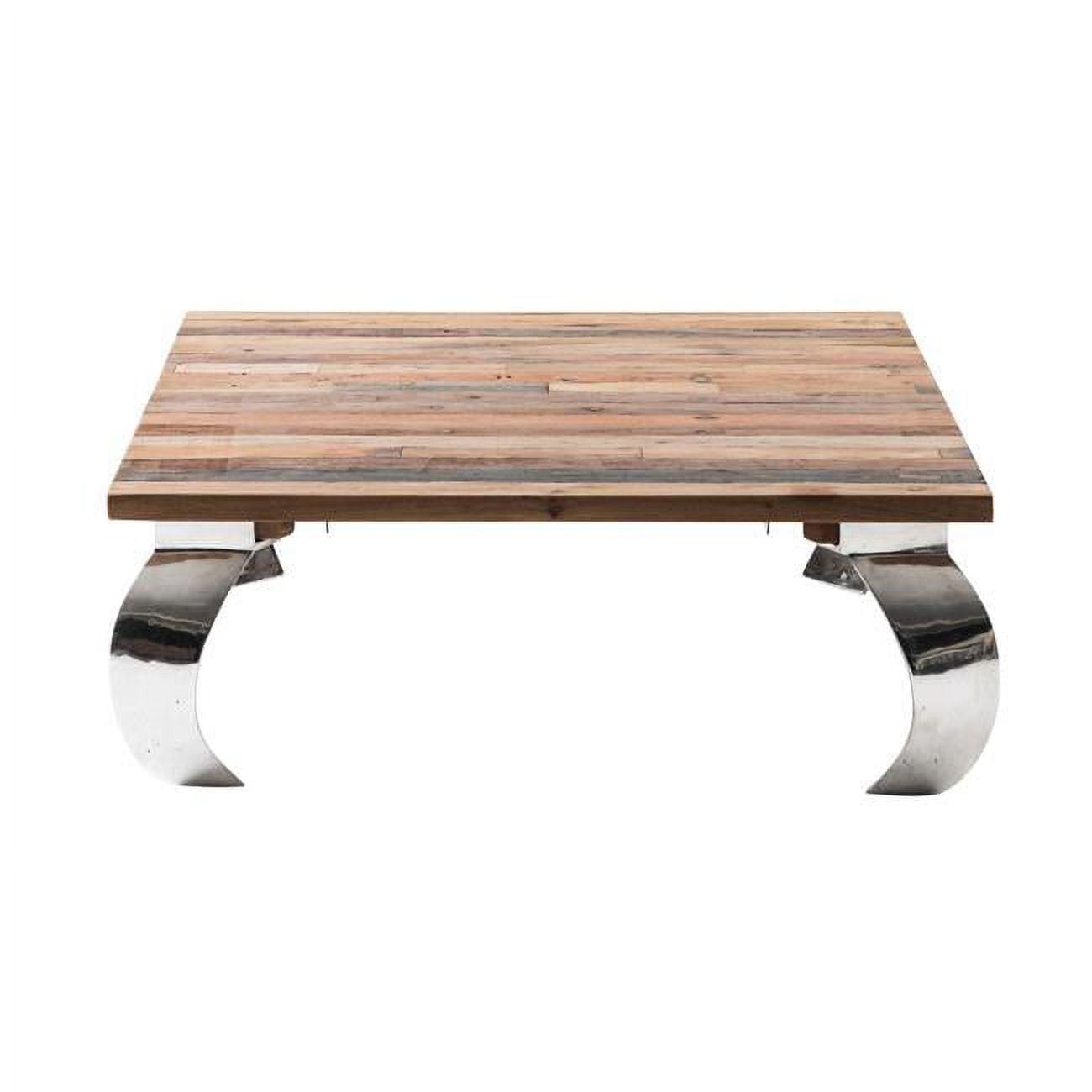 NovaSolo Barca Square Coffee Table in Natural Boat Wood