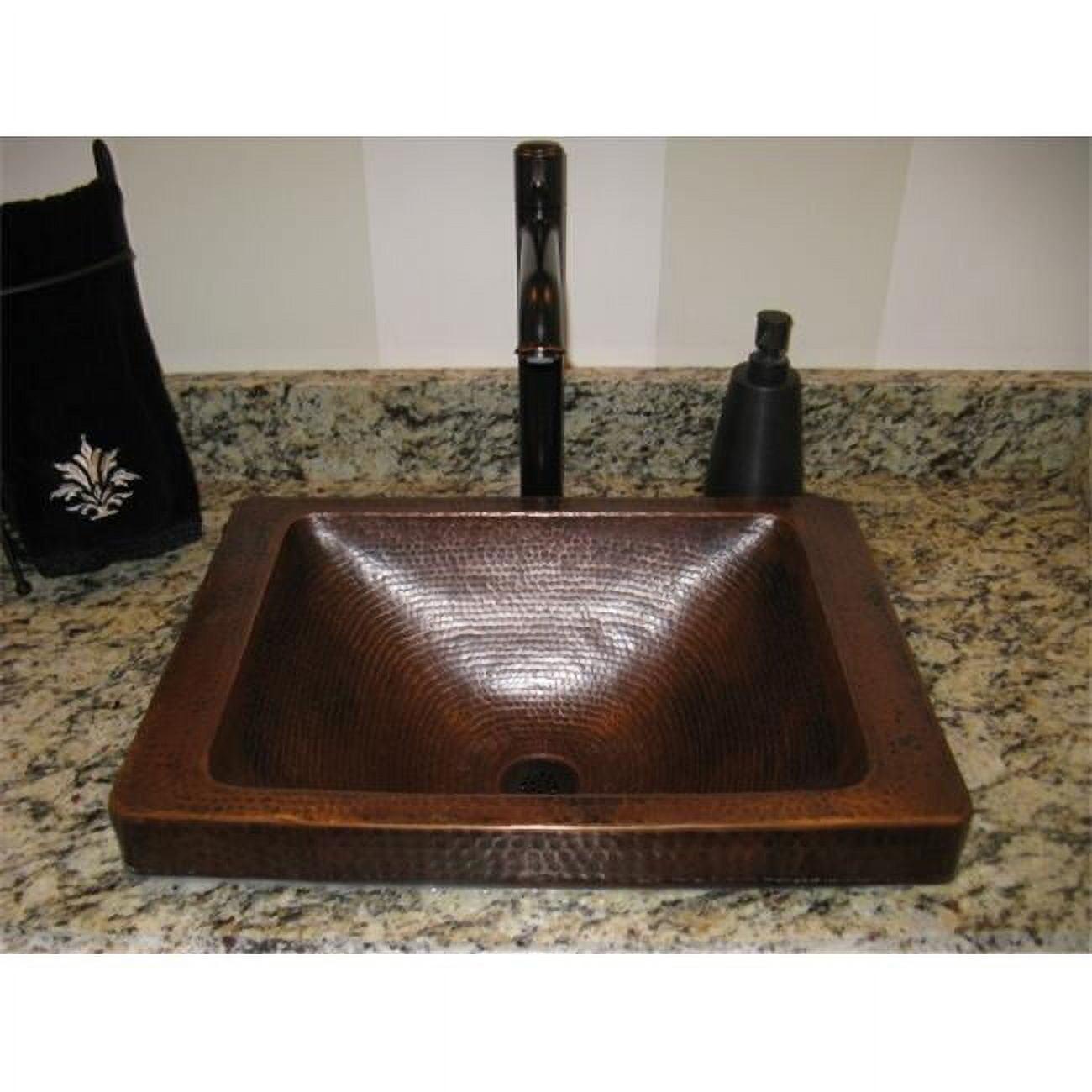 Novatto 14'' Copper Rectangular Bathroom Sink