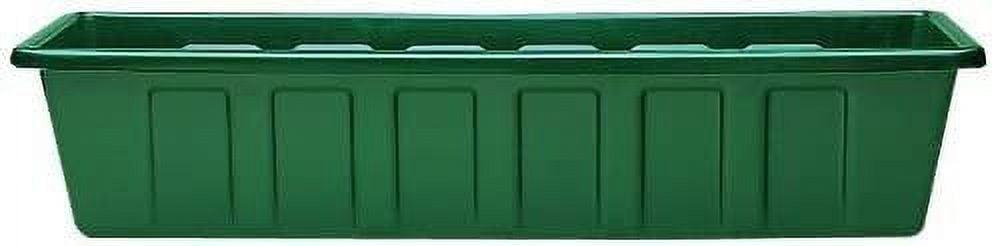 Novelty Poly-Pro Plastic Indoor/Outdoor Liner/Planter Flower Box, Green, 24 inch