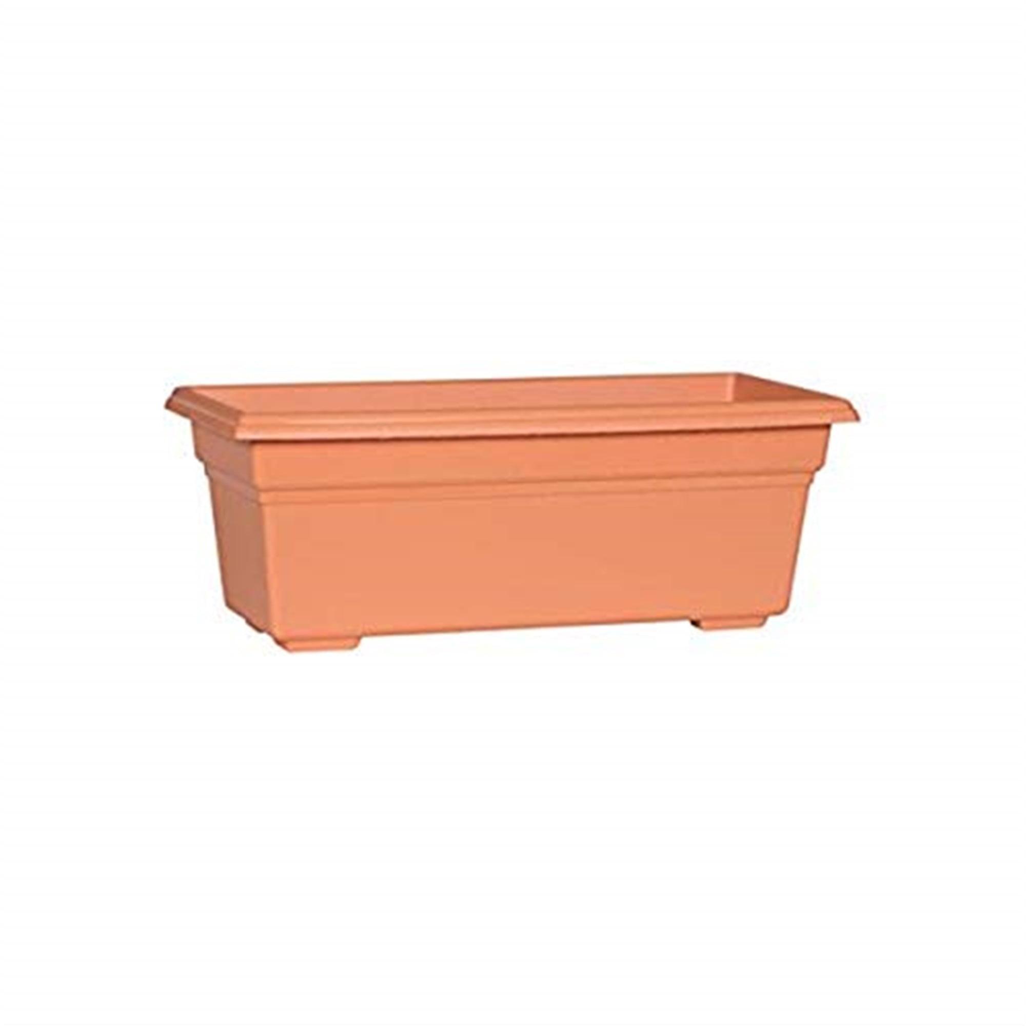 Countryside Terra Matte Flower Box 24" with Drainage Hole