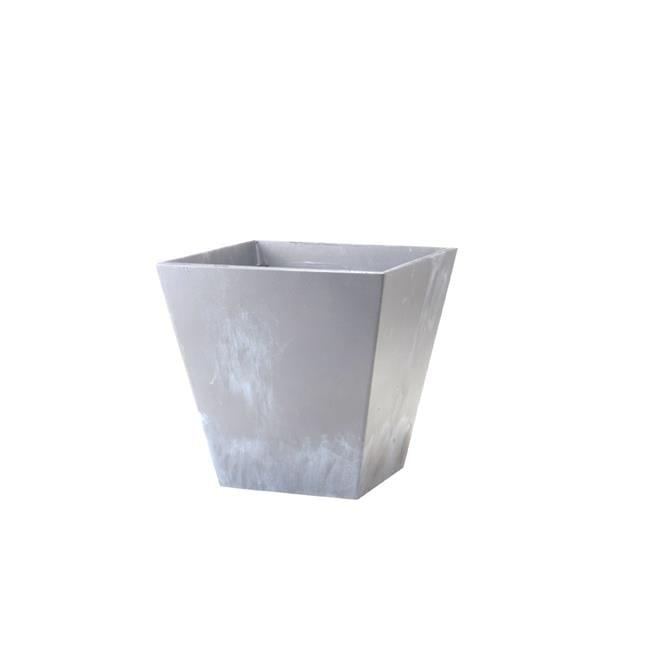 Novelty Artstone Ella Flower Box, Grey, 14.5in
