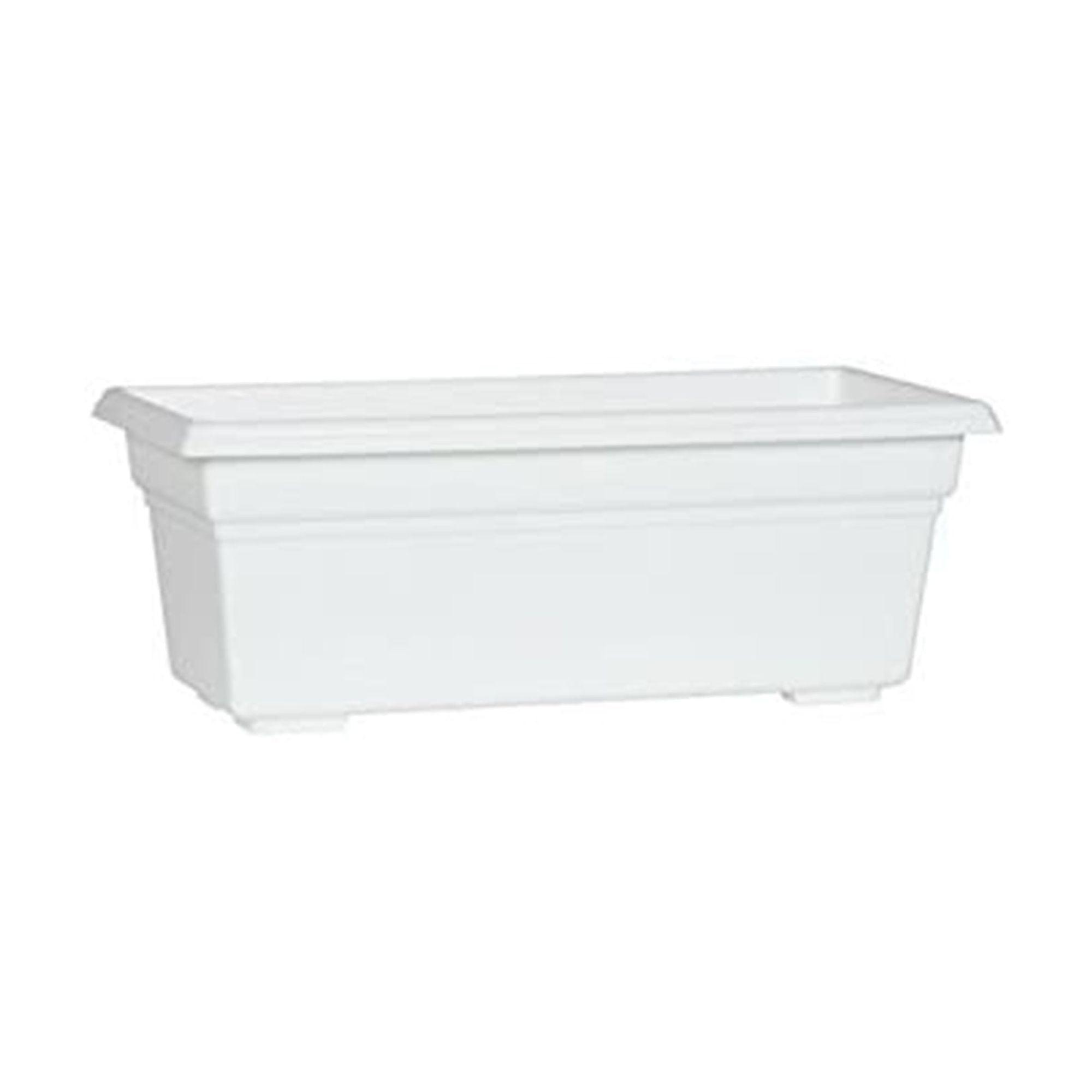 CLkPde 16192 Countryside Planter, 18-Inch, White