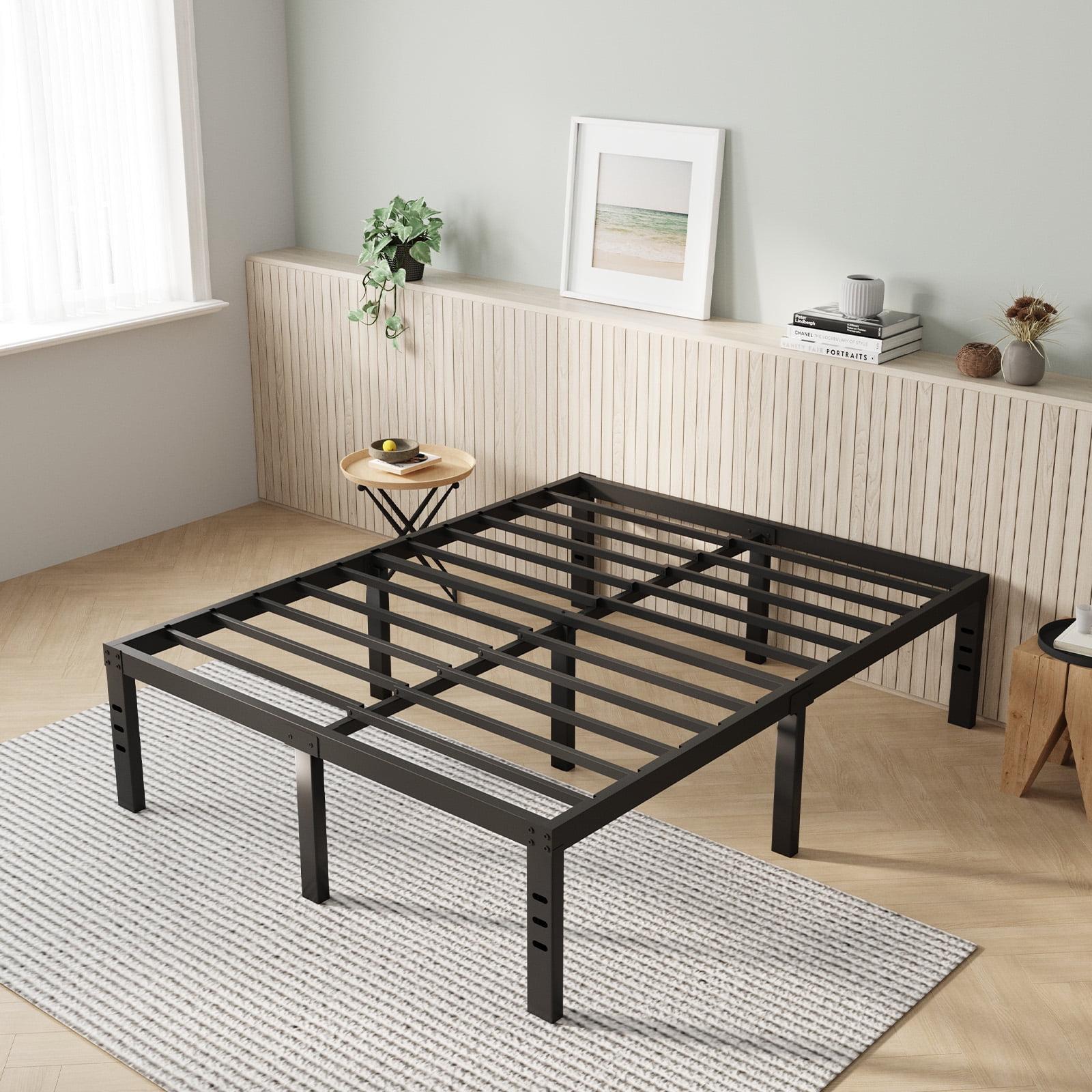 Novilla King Size Bed Frame, 14 Inch Metal Platform Bed Frame King Size with Storage Space Under Bed, Heavy Duty Steel Slat Support, Easy Assembly, No Box Spring Needed