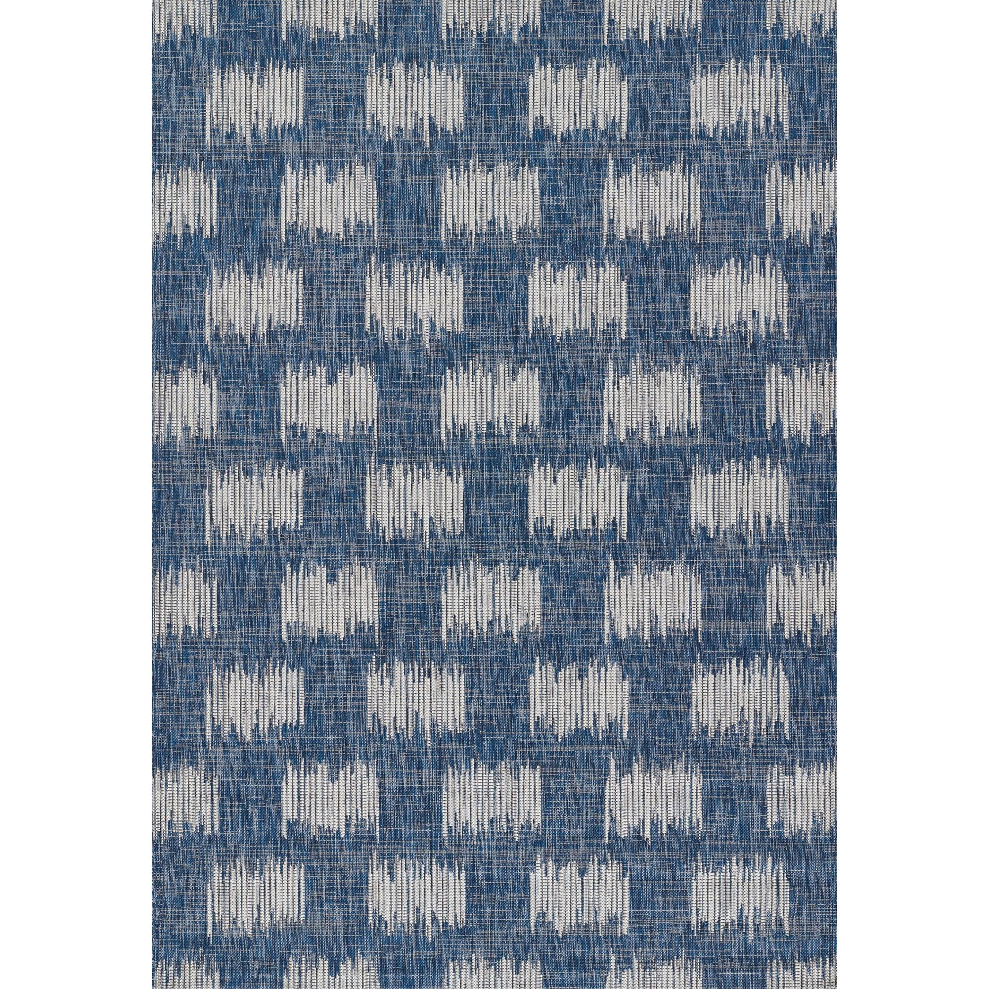 Momeni Novogratz by  Villa Turin Indoor Outdoor Rug Blue 2' X 3' 2' x 3' Accent, Outdoor, Indoor Beige Rectangle