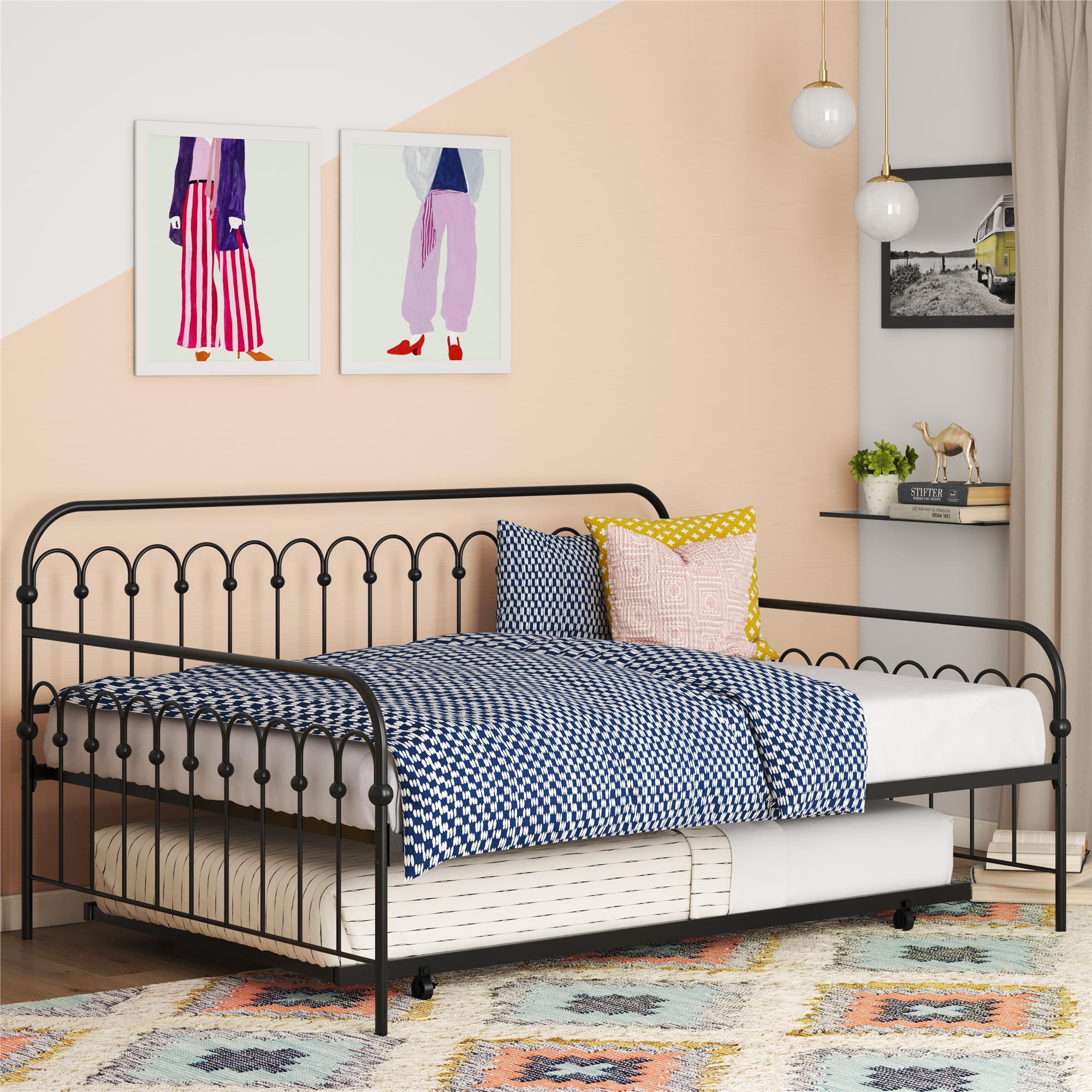 Bright Pop Metal Daybed with Trundle