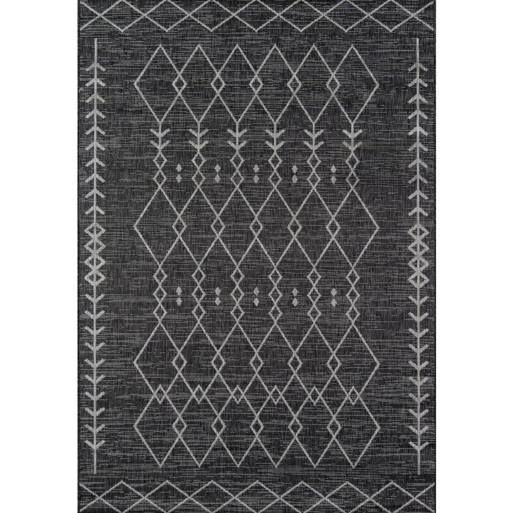 Novogratz Contemporary Rectangle Area Rug, Charcoal, 3'11" X 5'7"