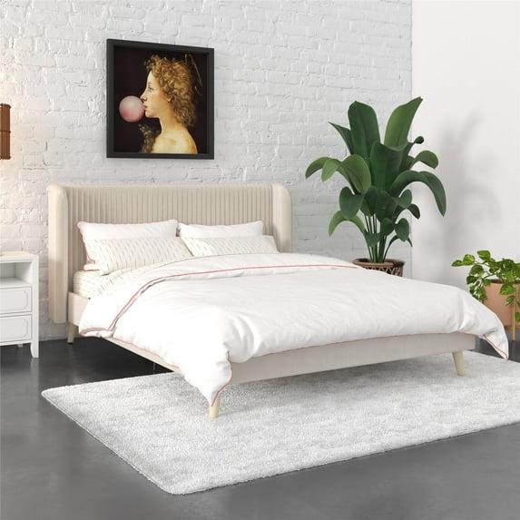 Holly Queen Size Upholstered Platform Bed