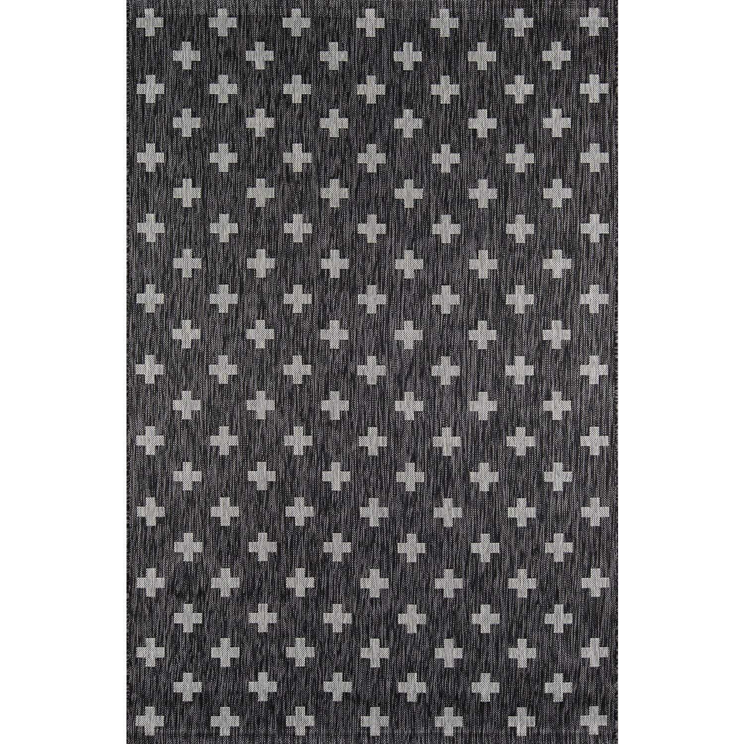 Umbria Black Indoor/Outdoor Rug
