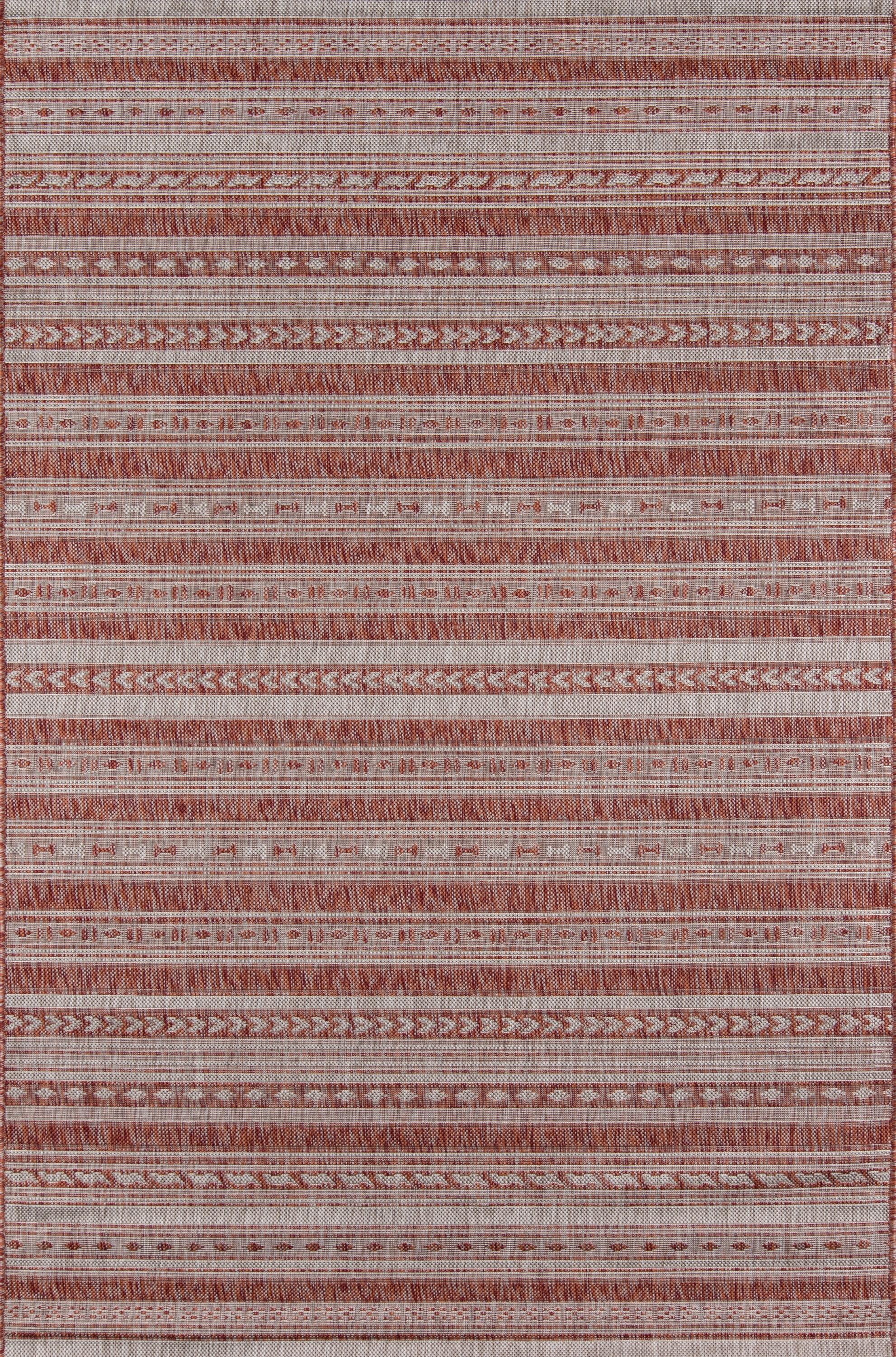 Abstract Copper Charm 4' x 6' Rectangular Synthetic Rug