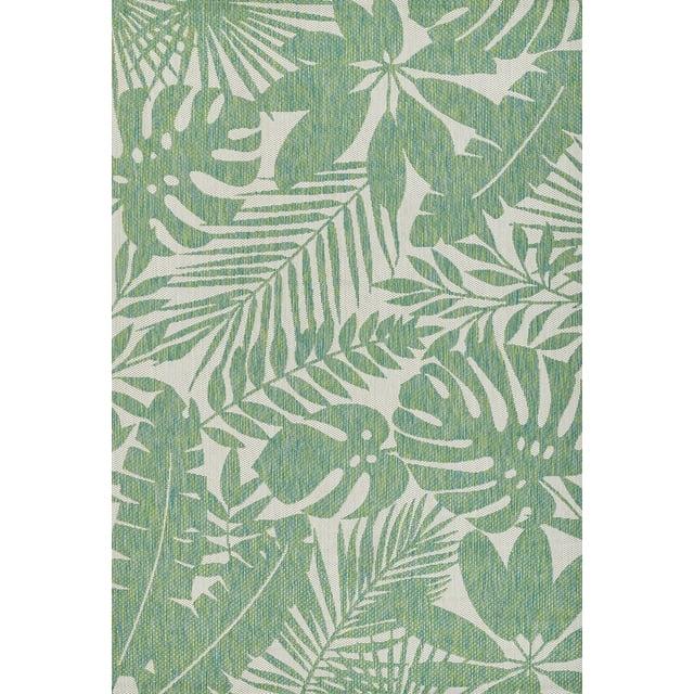 Novogratz Villa Floral Green/White Indoor / Outdoor Area Rug