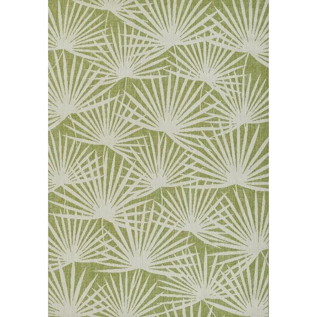 Novogratz Villa Floral Green/White Indoor / Outdoor Area Rug