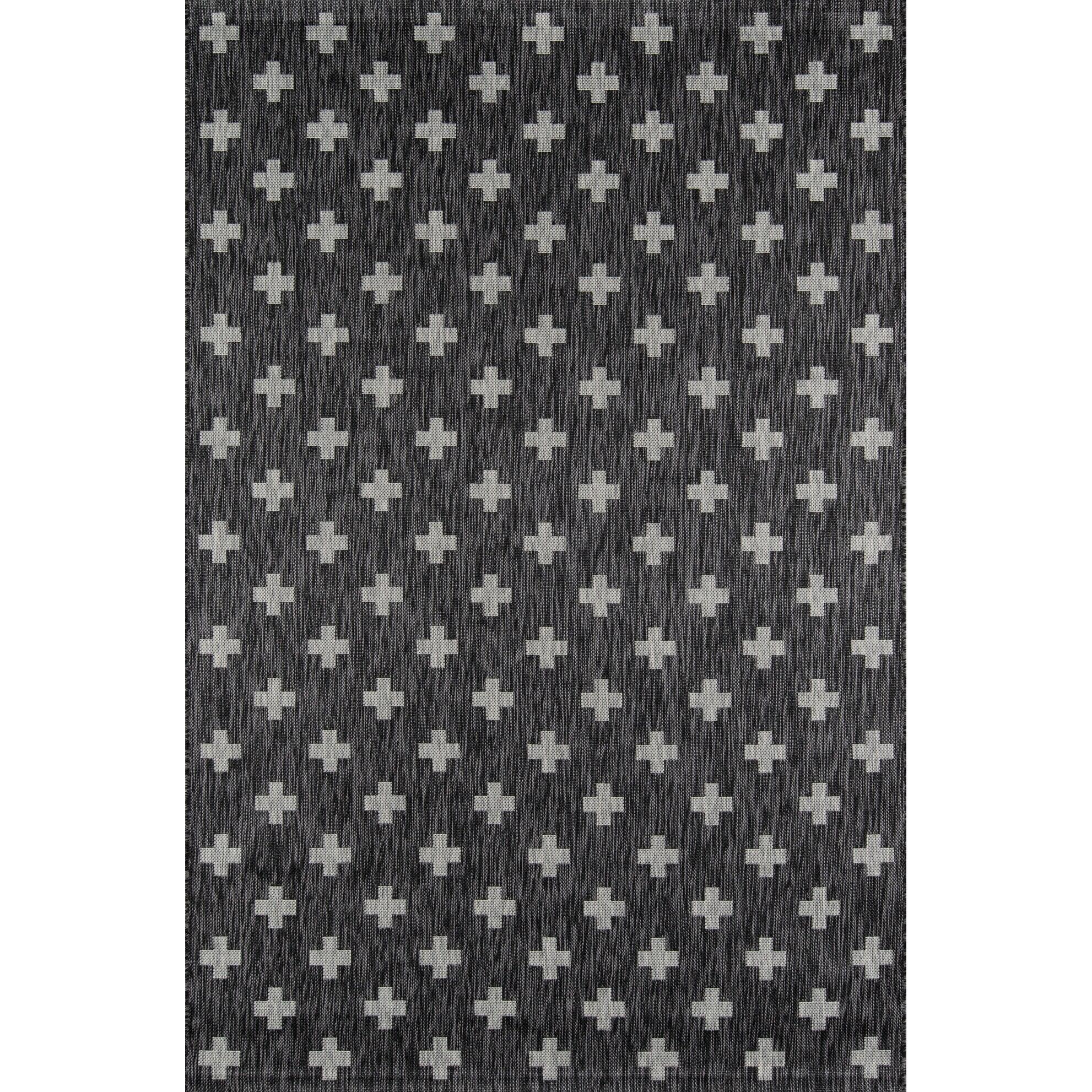 Umbria Black Indoor/Outdoor Rug