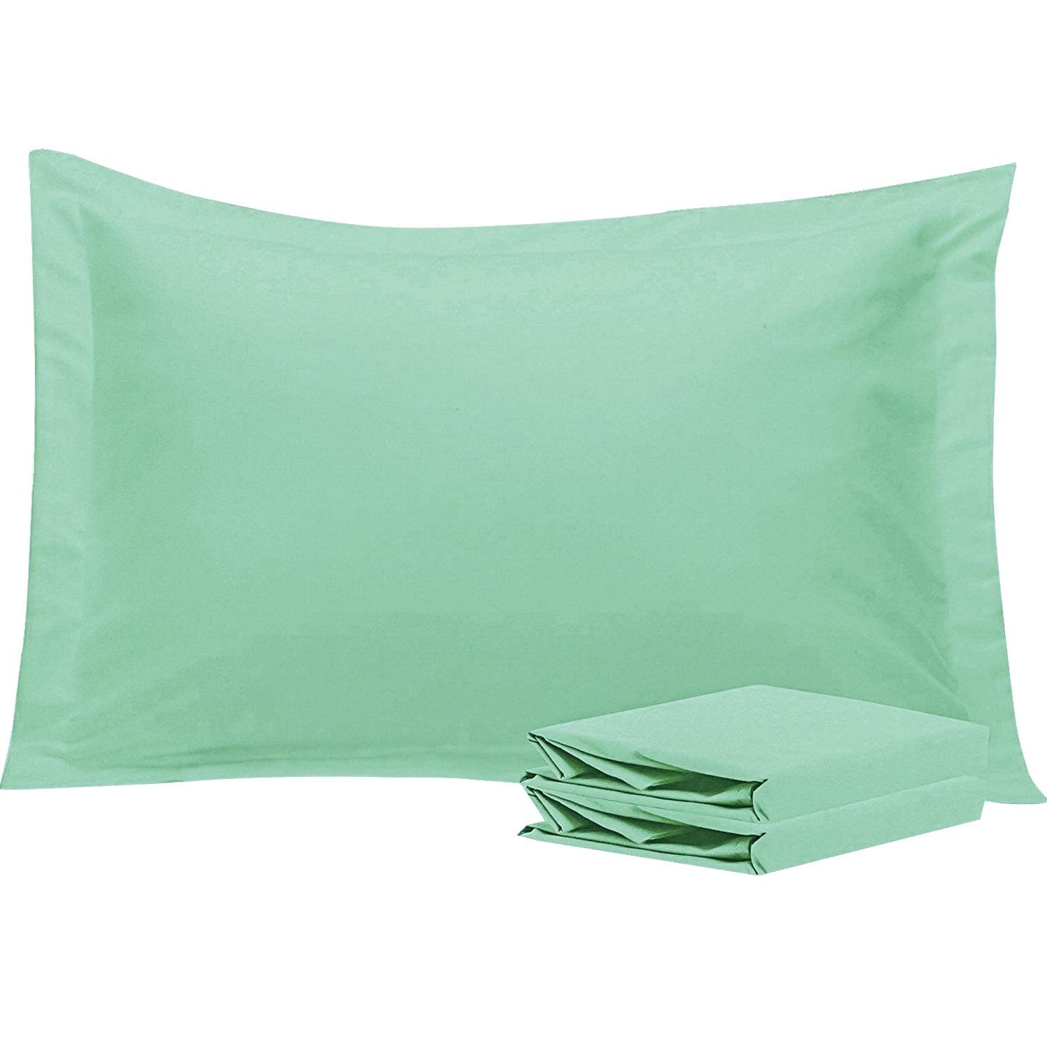 2 Pack Bed Pillow Shams, 1800 Brushed Microfiber Oxford Pillowcases - NTBAY (Set of 2)