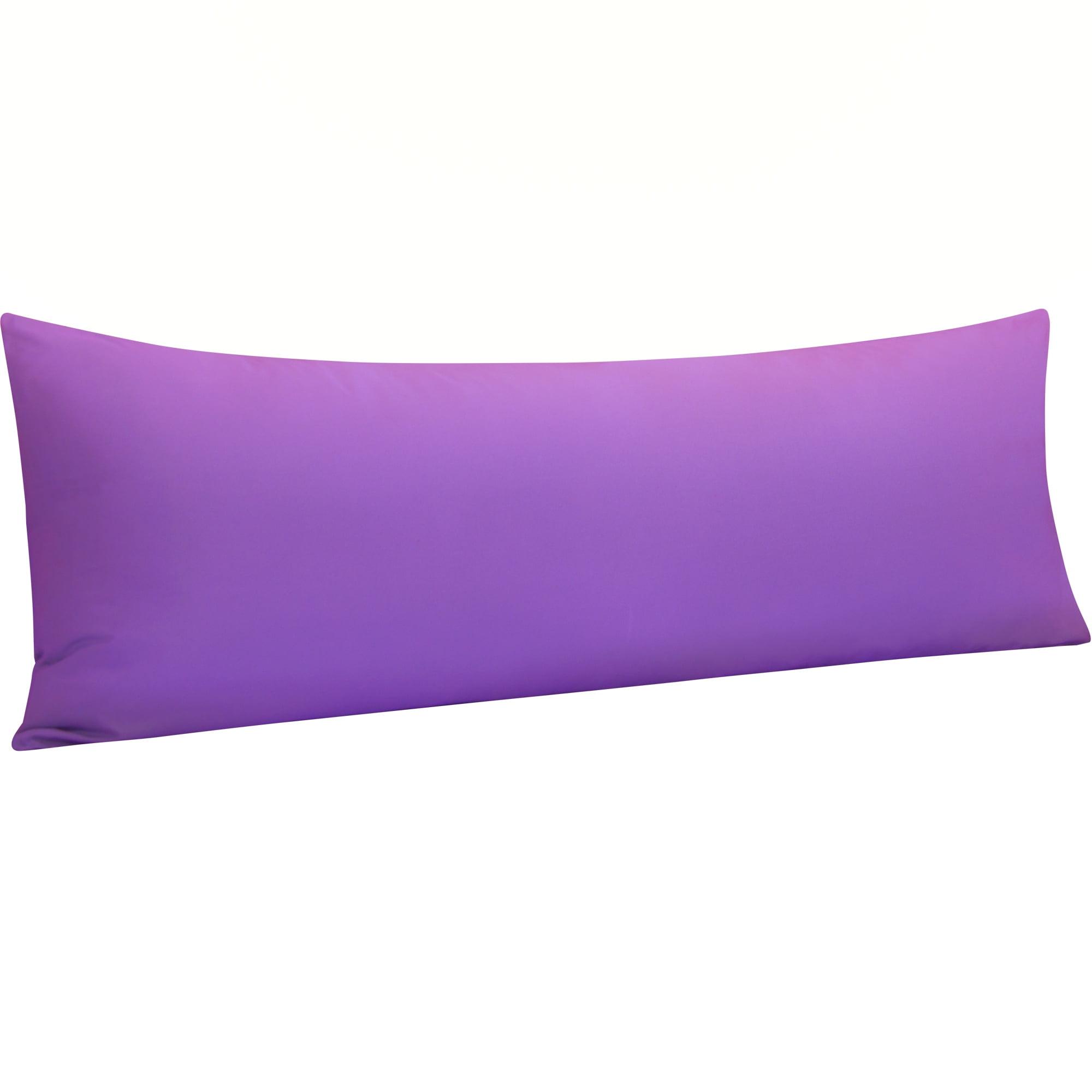 Ntbay Microfiber Ultra Soft Body Pillowcase with Envelope Closure, Wrinkle, Stain Resistant Body Pillow Cover, 20" x 54", Purple (Not Include Body Pillow)