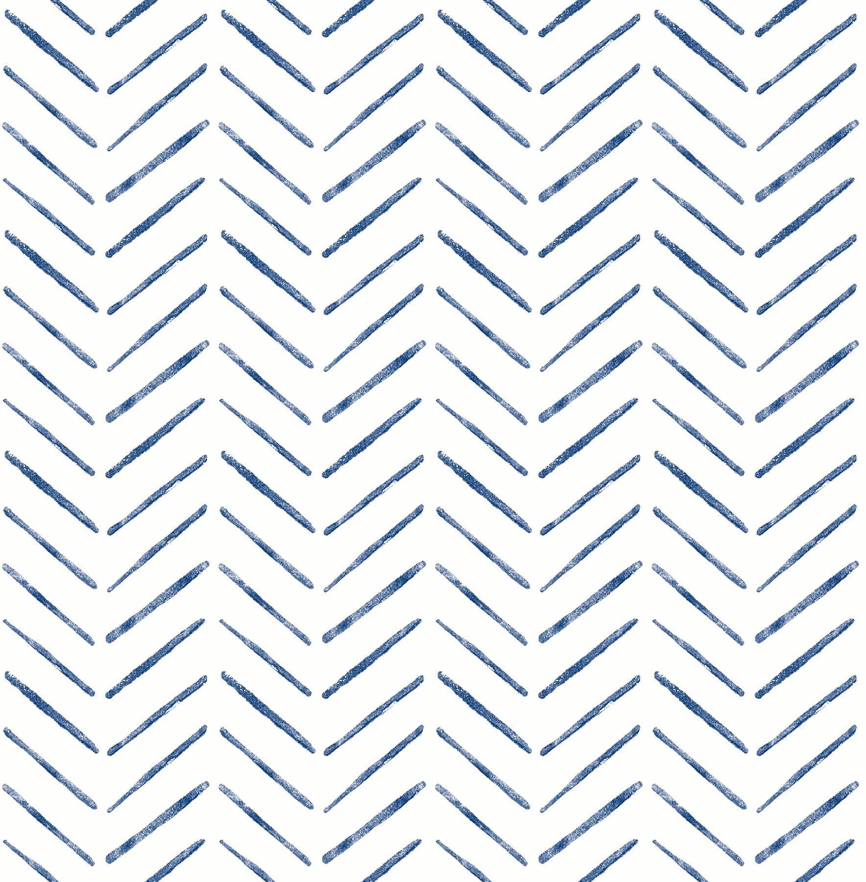 NuWallpaper Indigo Holden Peel and Stick Wallpaper: Removable Abstract Self-Adhesive PVC, 30.75 Sq Ft Coverage, Multicolored