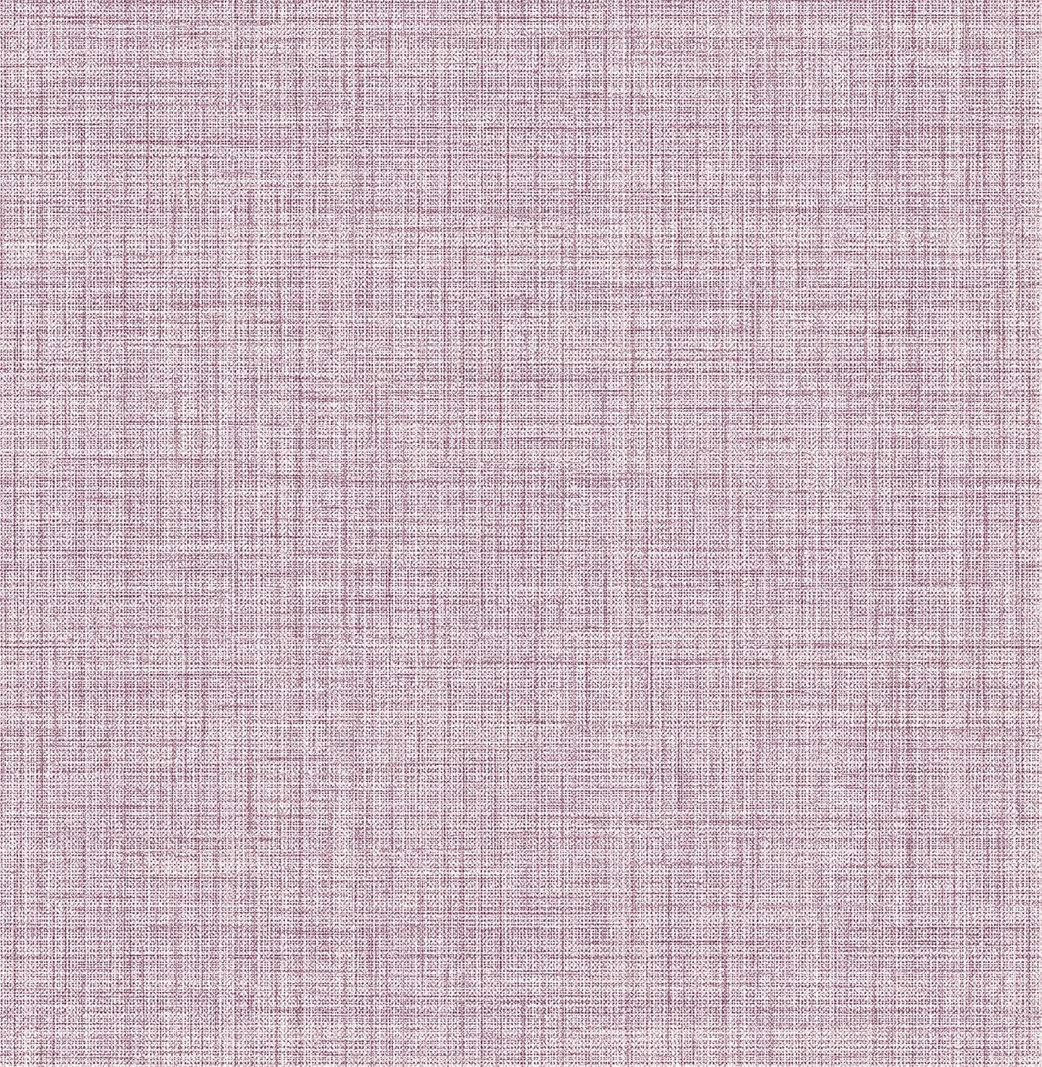 Purple Textured Faux Fabric Peel and Stick Wallpaper