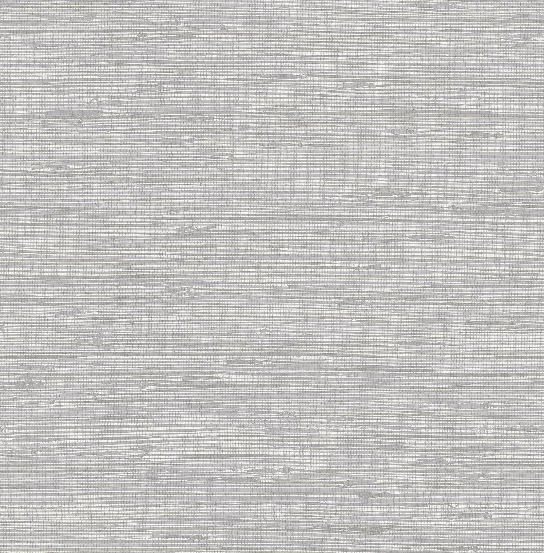 Tibetan Silver Grasscloth Peel and Stick Vinyl Wallpaper