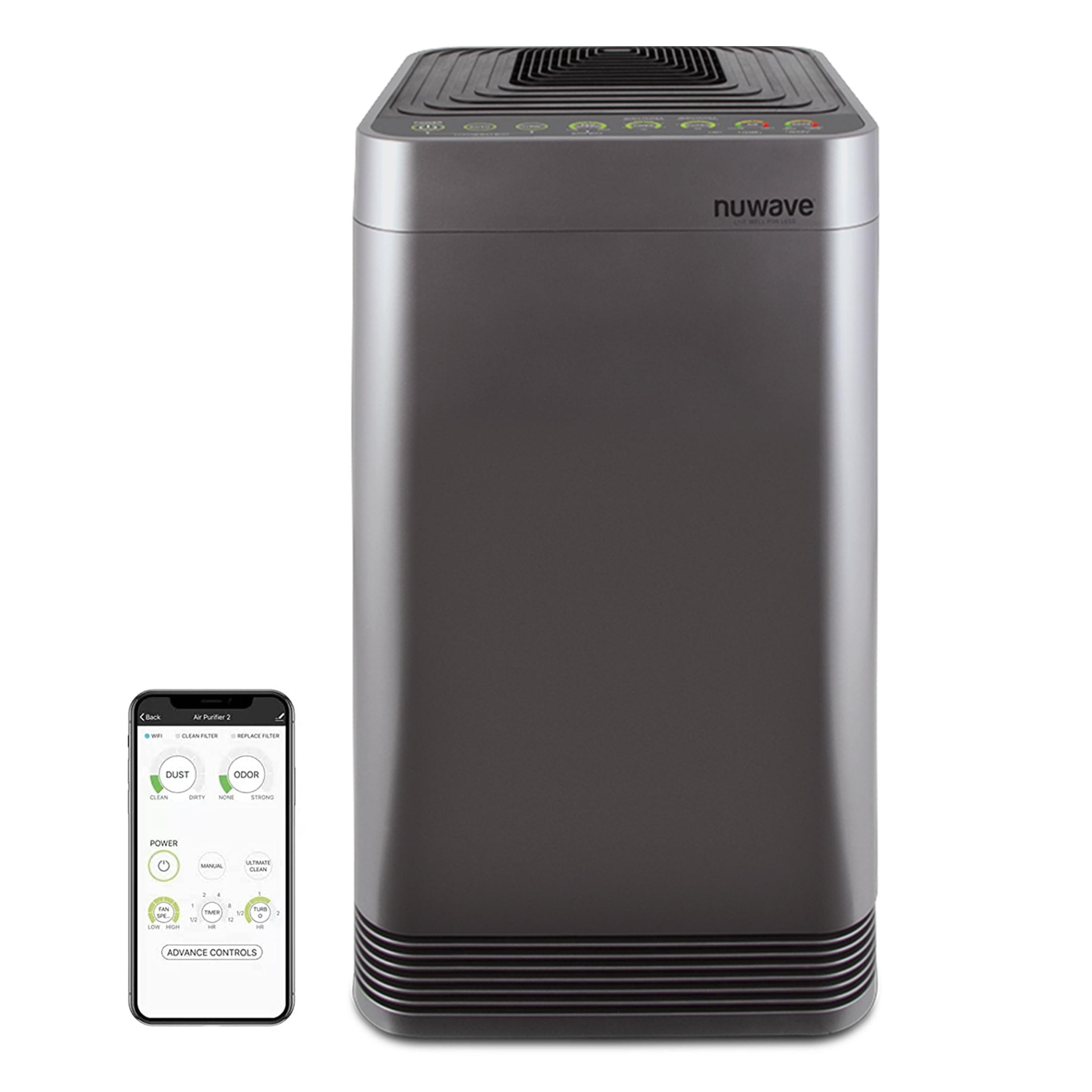 Nuwave Oxypure Smart Air Purifier, 5-Stage Filtration System Contaminants Removed, Nuwave Oxypure Air Purifier, 2,934ft² Spaces in 60 Minutes, Home, Large
