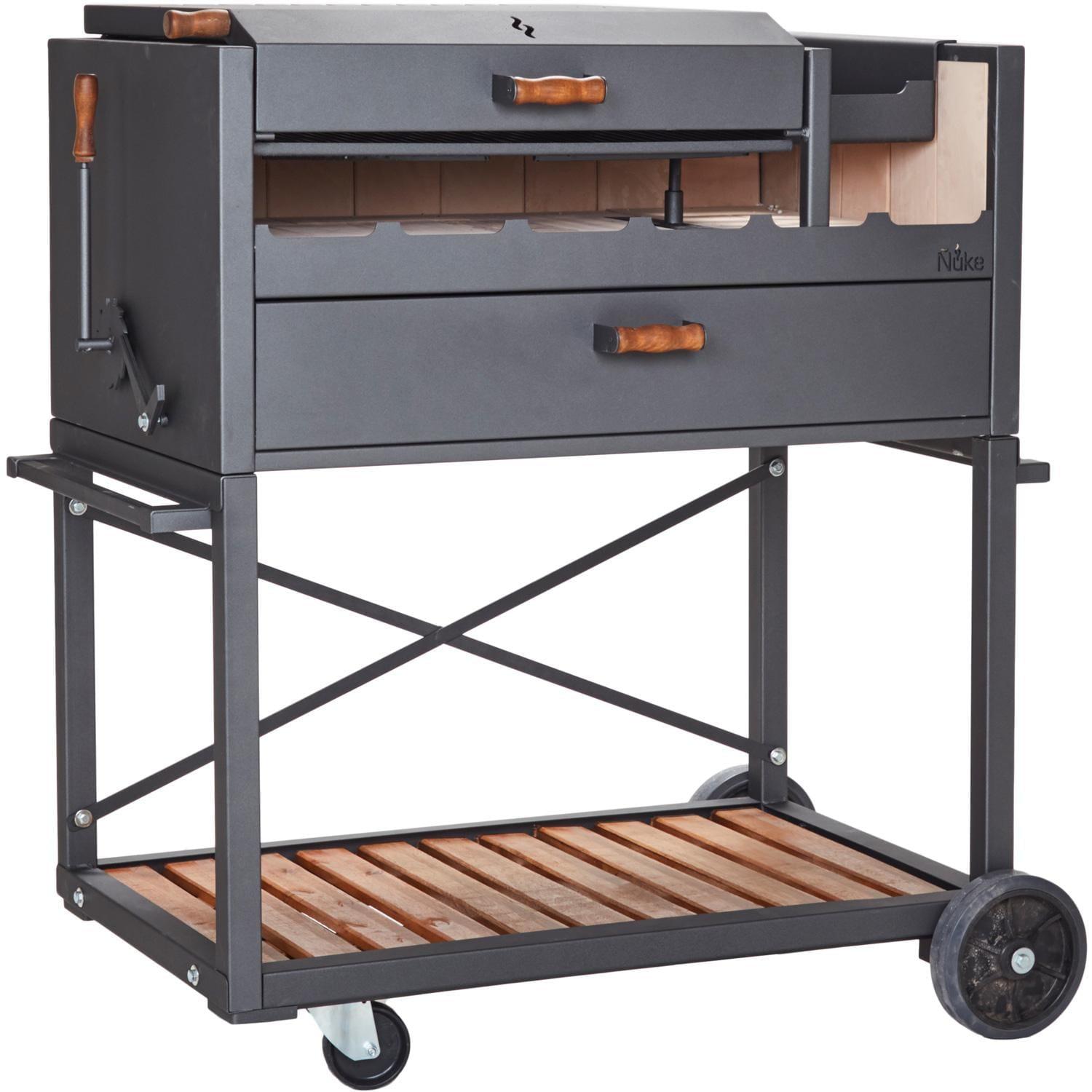 Nuke Delta02 Authentic Argentinian-Style Outdoor Cooking Charcoal Grill, 40"