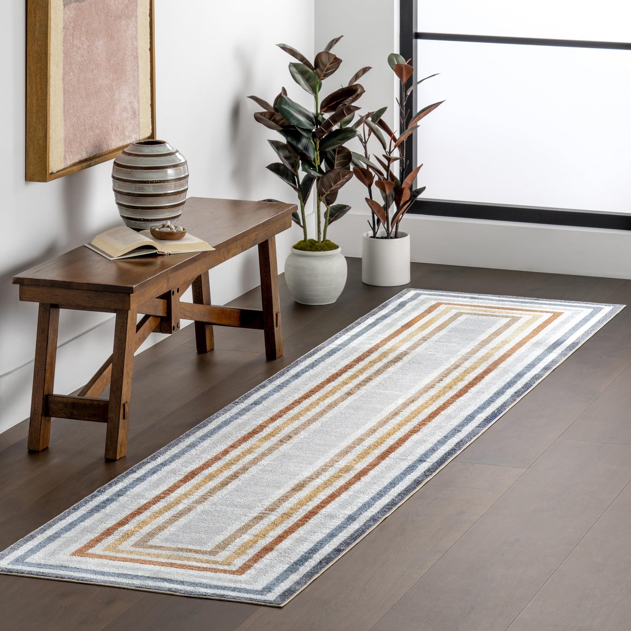 Nuloom AliÃ©nor Striped Machine Washable Indoor Area Rug, Runner 2' 6" x 10', Multicolor