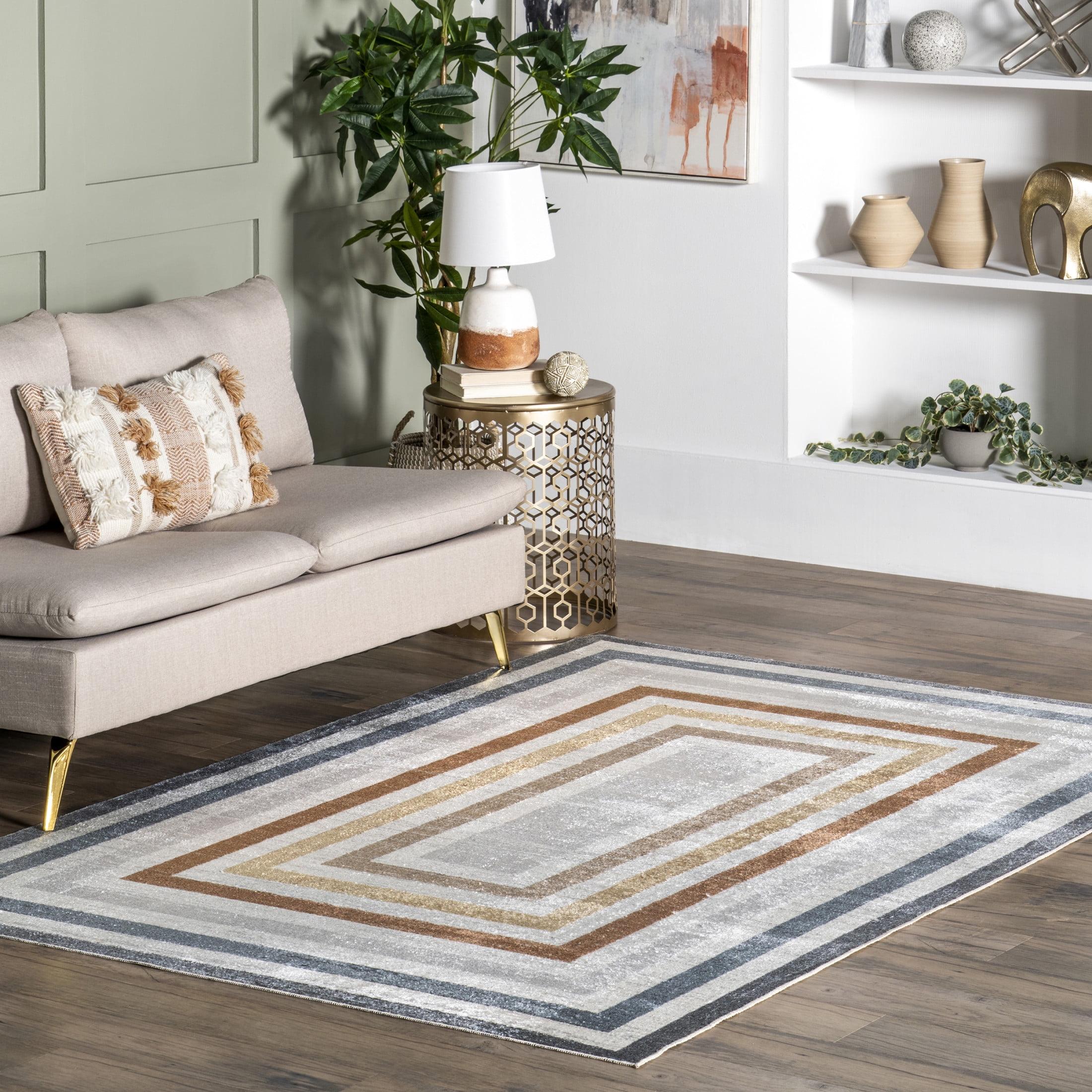 Nuloom Alienor Striped Pet Friendly Machine Washable Area Rug, 3' x 5', Multicolor