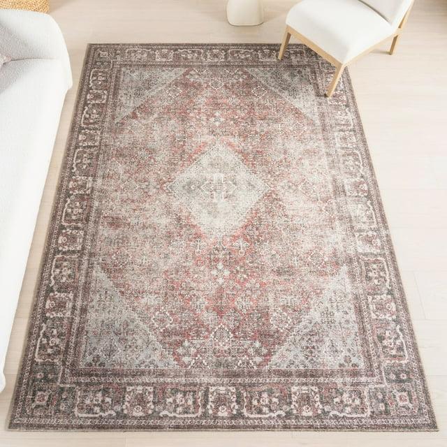 Nuloom Hillstone Collection Maybelle Traditional Vintage Medallion Area Rug, 10' x 13', Grey