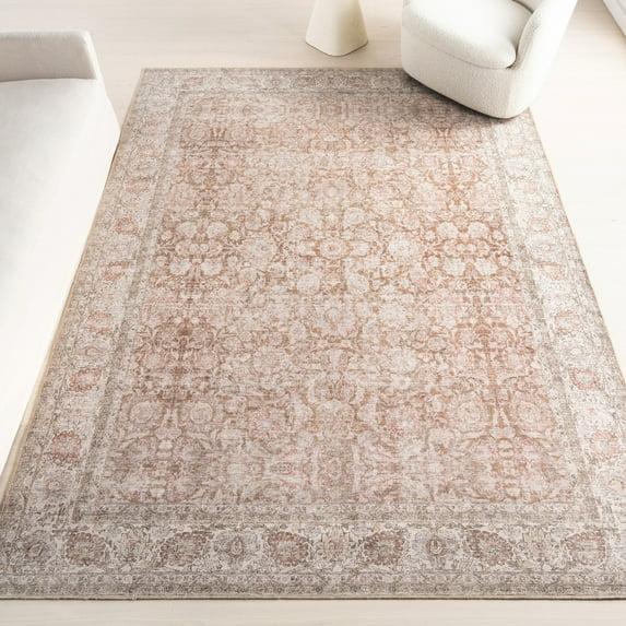 Nuloom Hillstone Collection Glenette Traditional Vintage Medallion Area Rug, 4' x 6', Ivory