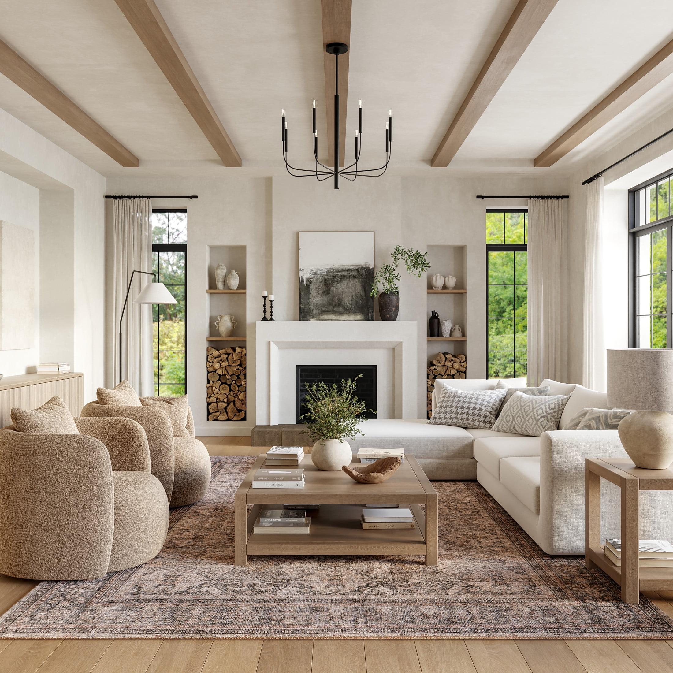 Nuloom Hillstone Collection Else Traditional Vintage Medallion Area Rug, 7' 10" x 10', Beige