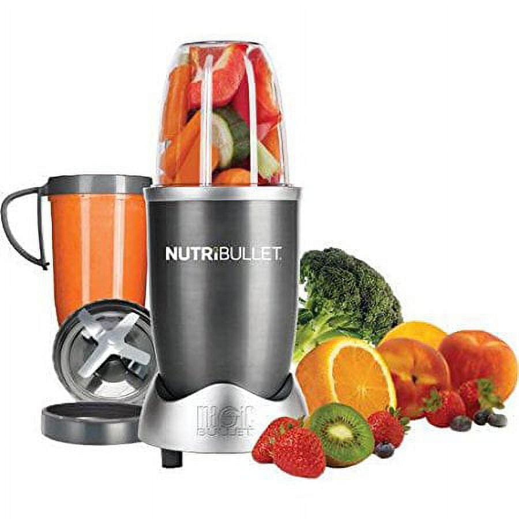 nutribullet Original Personal Blender 600W Silver: Stainless Steel Blades, Smoothie Maker, Dishwasher-Safe Parts