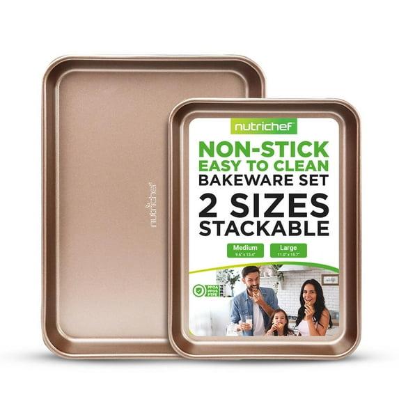 NutriChef NutriChef Non-Stick Steel 2 Piece Baking Sheet Set