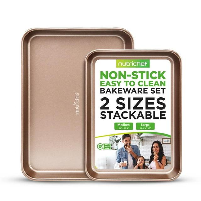 NutriChef NutriChef Non-Stick Steel 2 Piece Baking Sheet Set