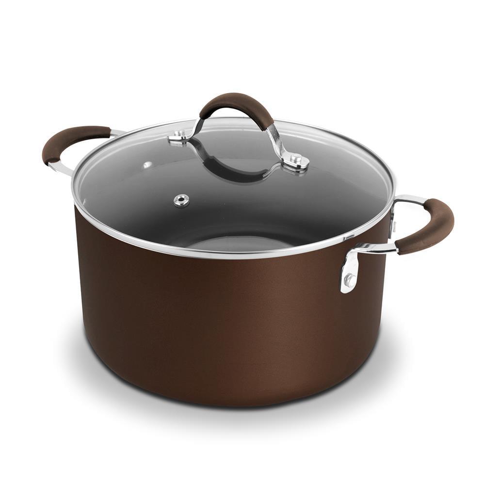 NutriChef 5 Quarts Non-Stick Aluminum Pot Set