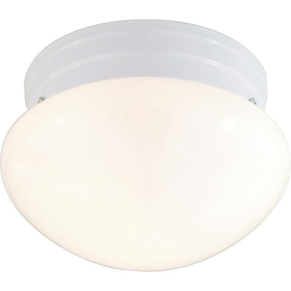 60/6026-Nuvo Lighting-Fawn-1 Light Small Mushroom Flush Mount-15 Inches Wide by 8.75 Inches High-White Finish