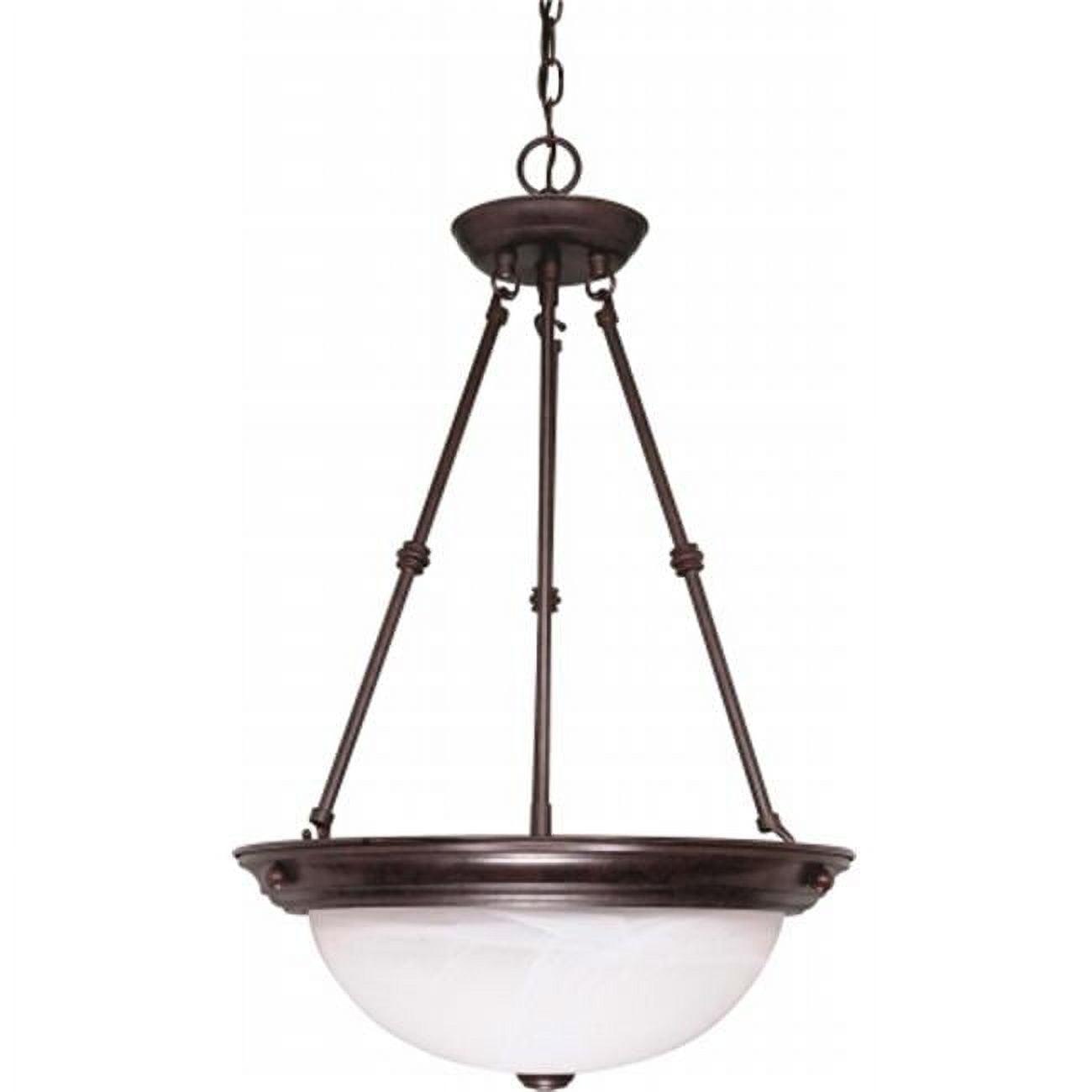 Nuvo 60-211 - 3 Light - 15" - Pendant - Alabaster Glass