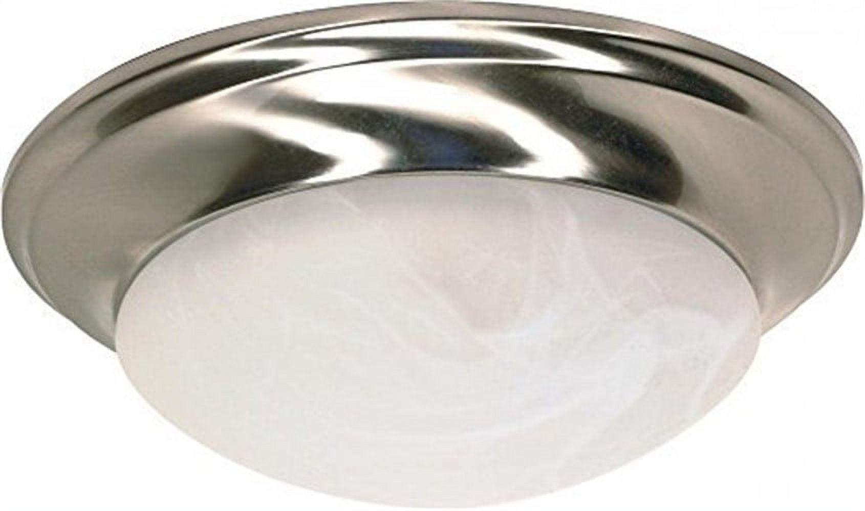 Nuvo 60-283 - 1 Light - 12" - Flush Mount - Twist & Lock w/ Alabaster Glass