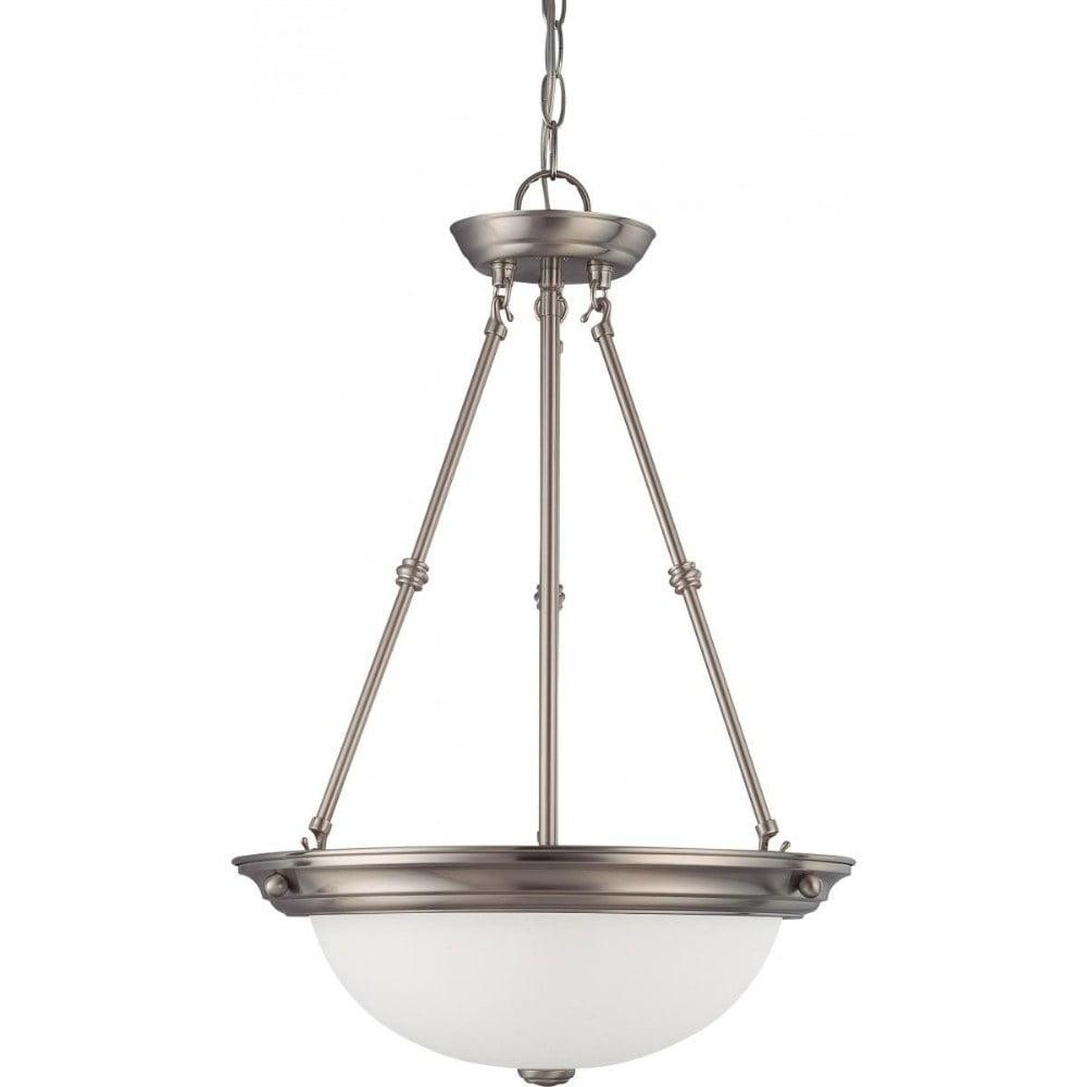 Nuvo 60-3247 - 3 Light  15"  Pendant  w/ Frosted White Glass