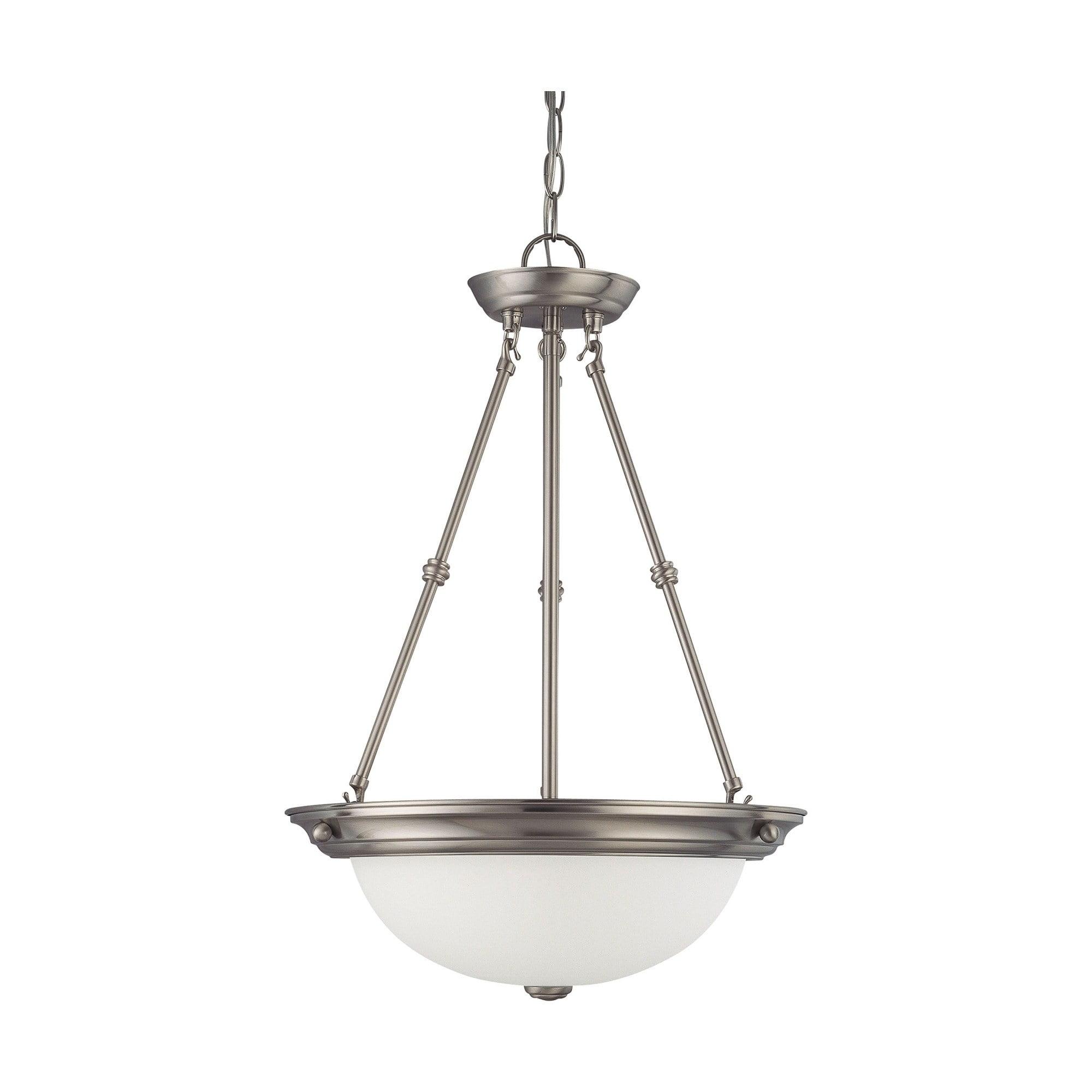 Nuvo 60-3247 - 3 Light  15"  Pendant  w/ Frosted White Glass