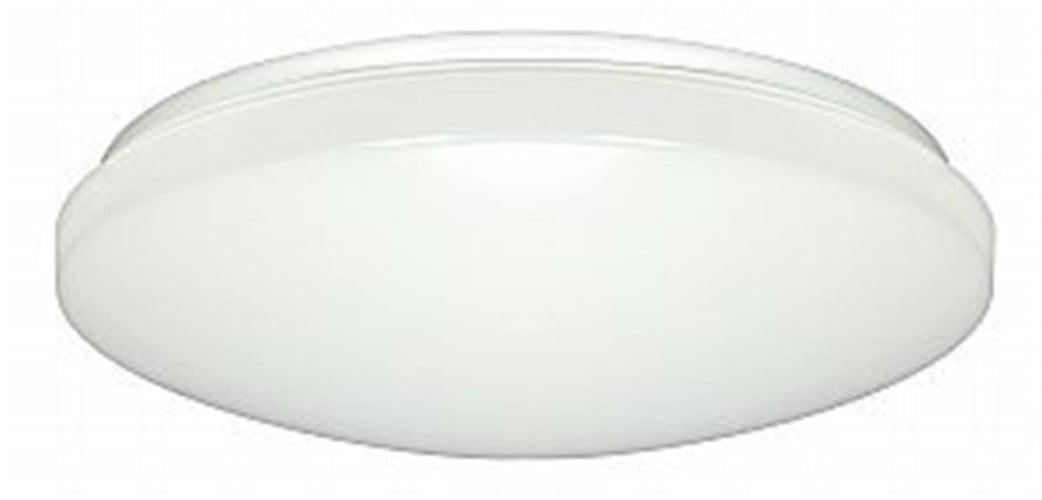 White 14" LED Flush Mount Light with Occupancy Sensor