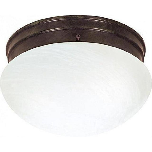 Nuvo 76-673 - 8"MUSHROOM O/BRONZE ALA/GLASS