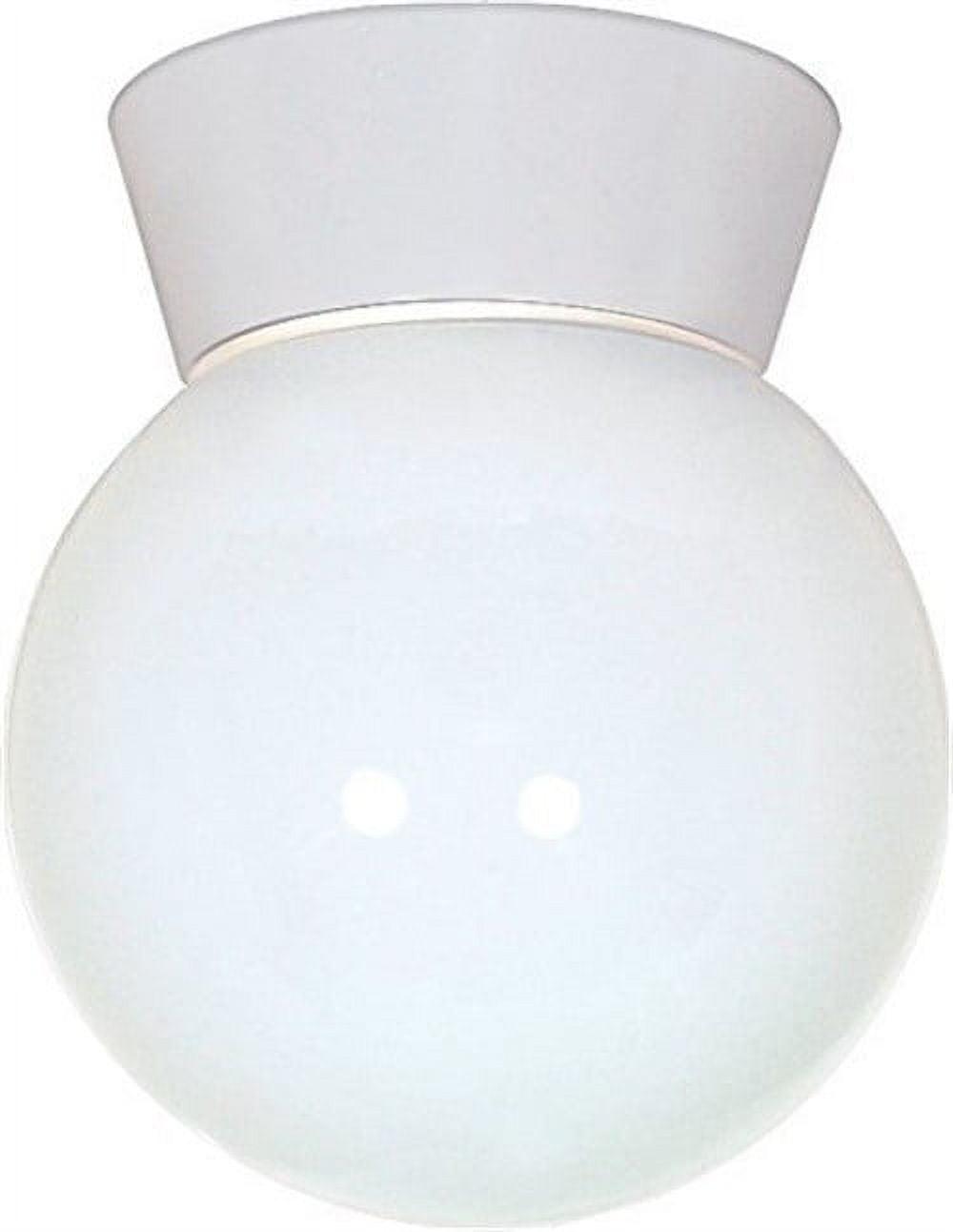 Nuvo 77-532 - OUTDOOR WHITE 6" WHT BALL FIXT