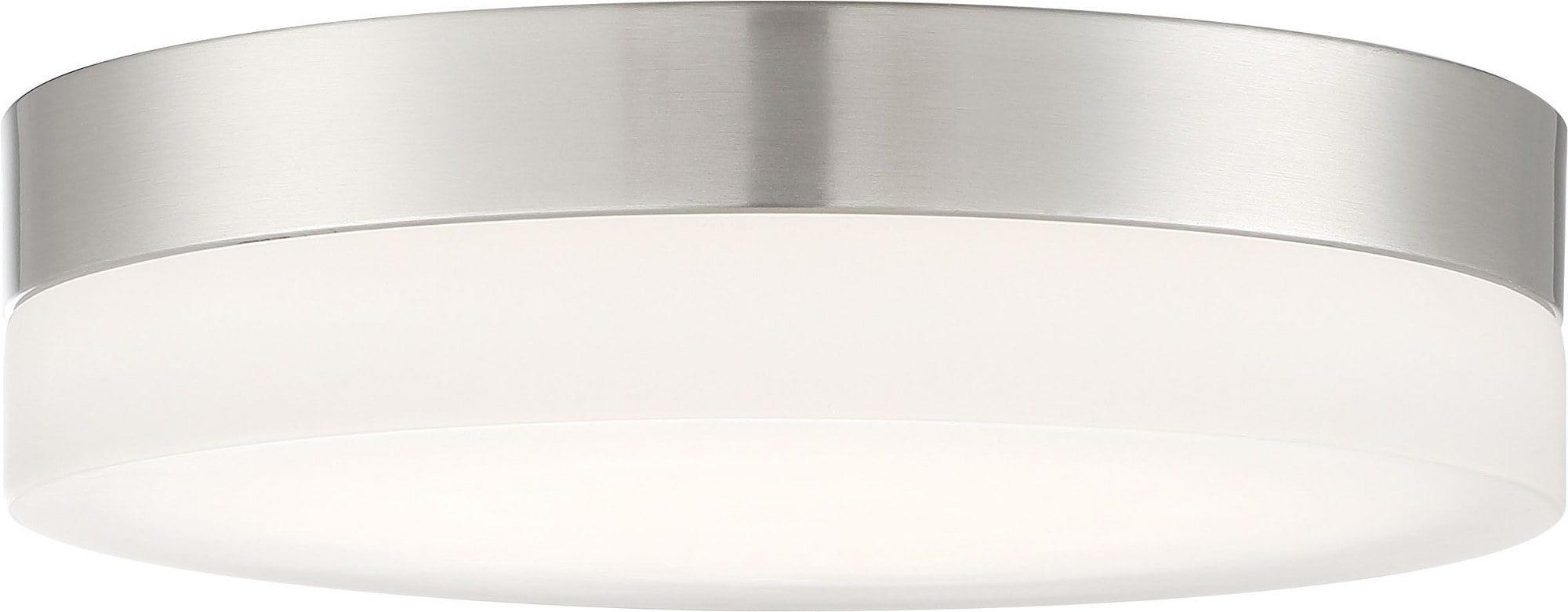62/460-Nuvo Lighting-Pi-25W 1 LED Flush Mount in Transitional Style-14 Inches Wide by 3.13 Inches High-Brushed Nickel Finish