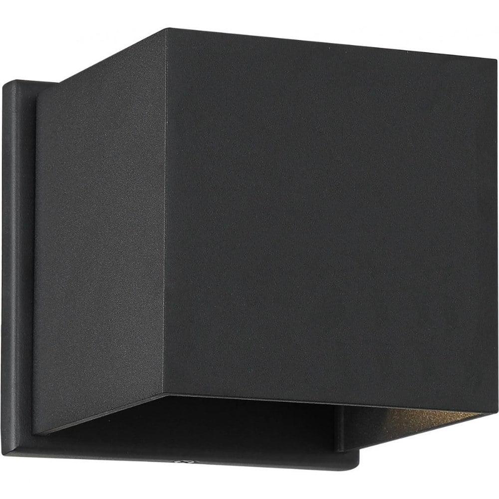 Black Dimmable LED Outdoor Wall Sconce