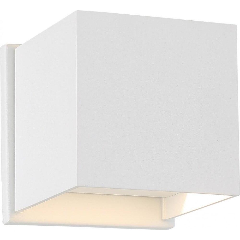 Nuvo Lighting 62/1466 Lightgate 5" Tall Square Led Outdoor Wall Sconce - White