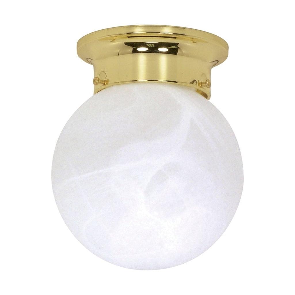 1 LIGHT - 6" BALL FLUSH FIXTURE