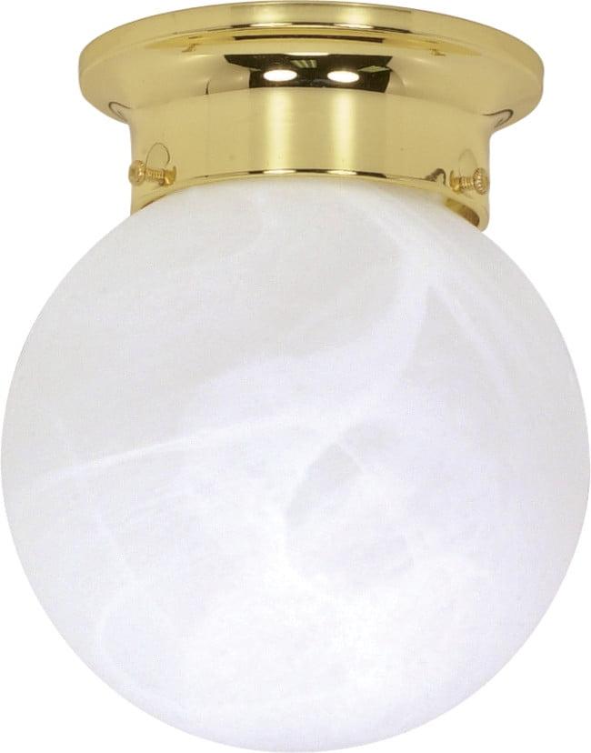 Nuvo Lighting 60/255 2 Light 6" Wide Flush Mount Ceiling Fixture - Brass