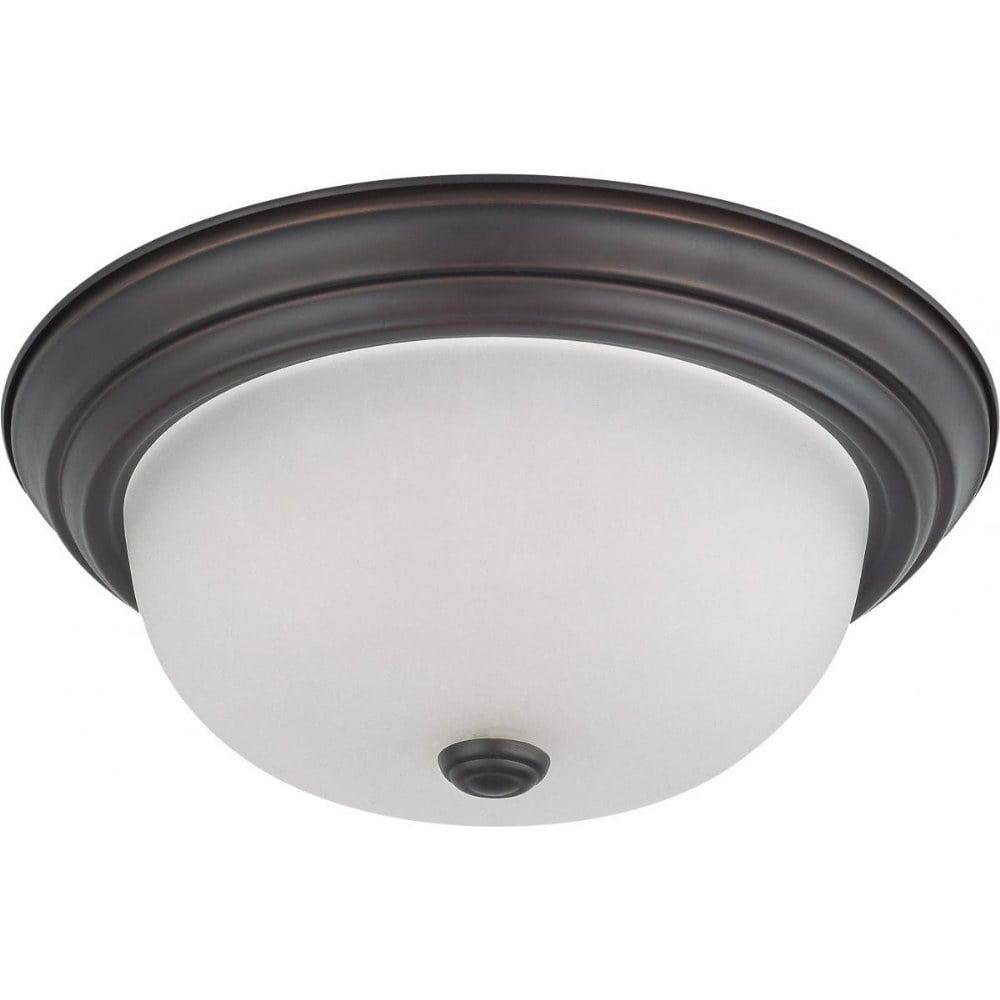 60/3146-Nuvo Lighting-Two Light Flush Mount-13.125 Inches Wide by 5.375 Inches High