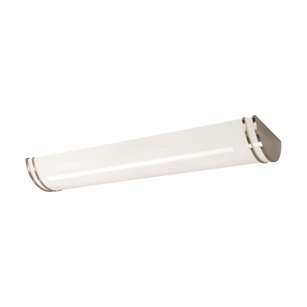 Nuvo Glamour LED 50-in Brushed Nickel Linear Flush Mount Fixture CCT Selectable