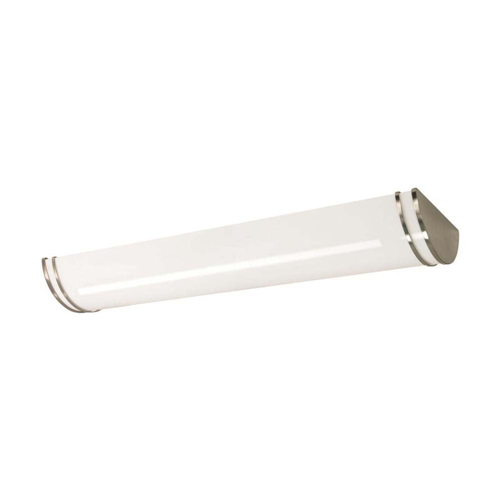 Glamour 50" Brushed Nickel LED Linear Flush Mount