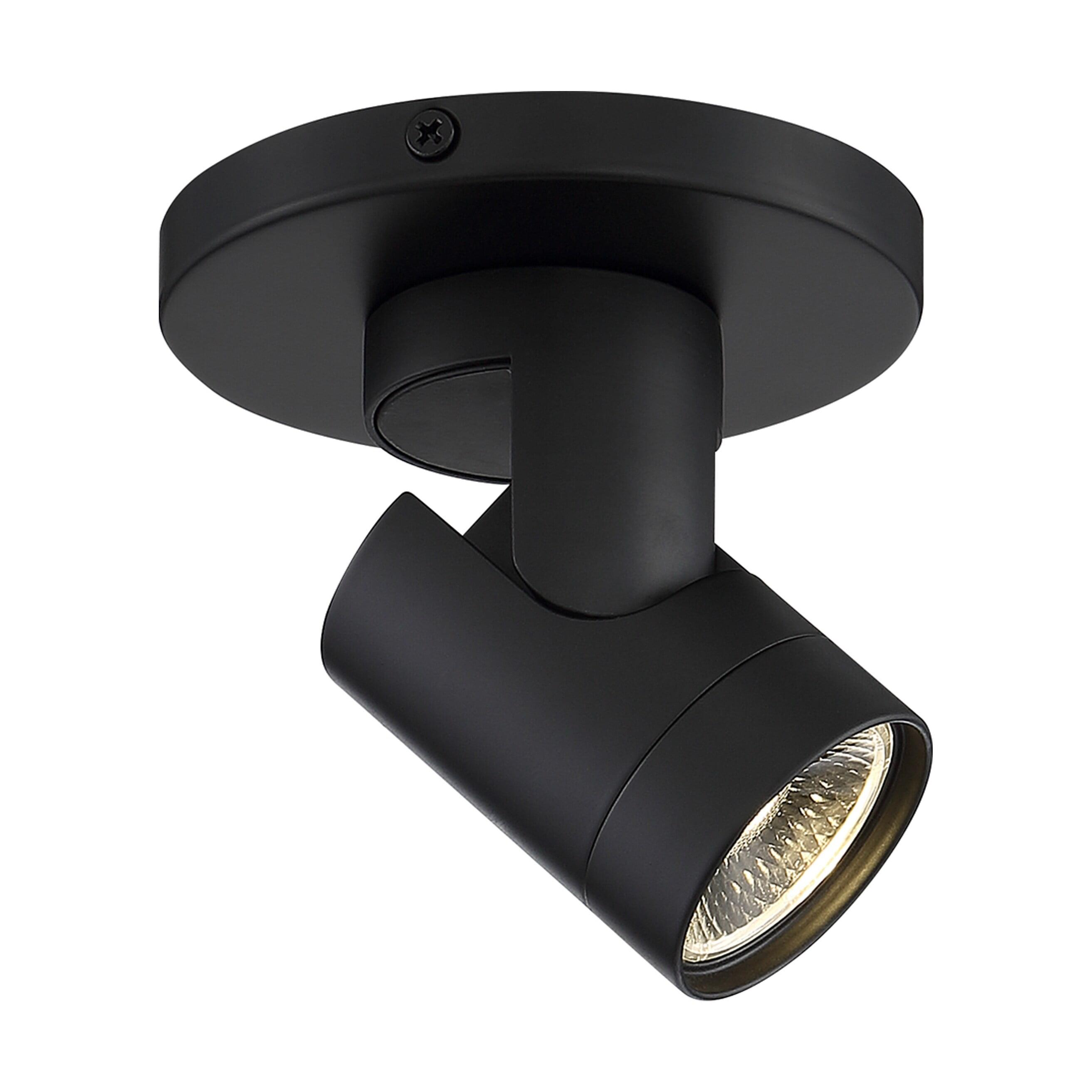 Sleek 12W LED Black Barrel Monopoint Spotlight - Warm White
